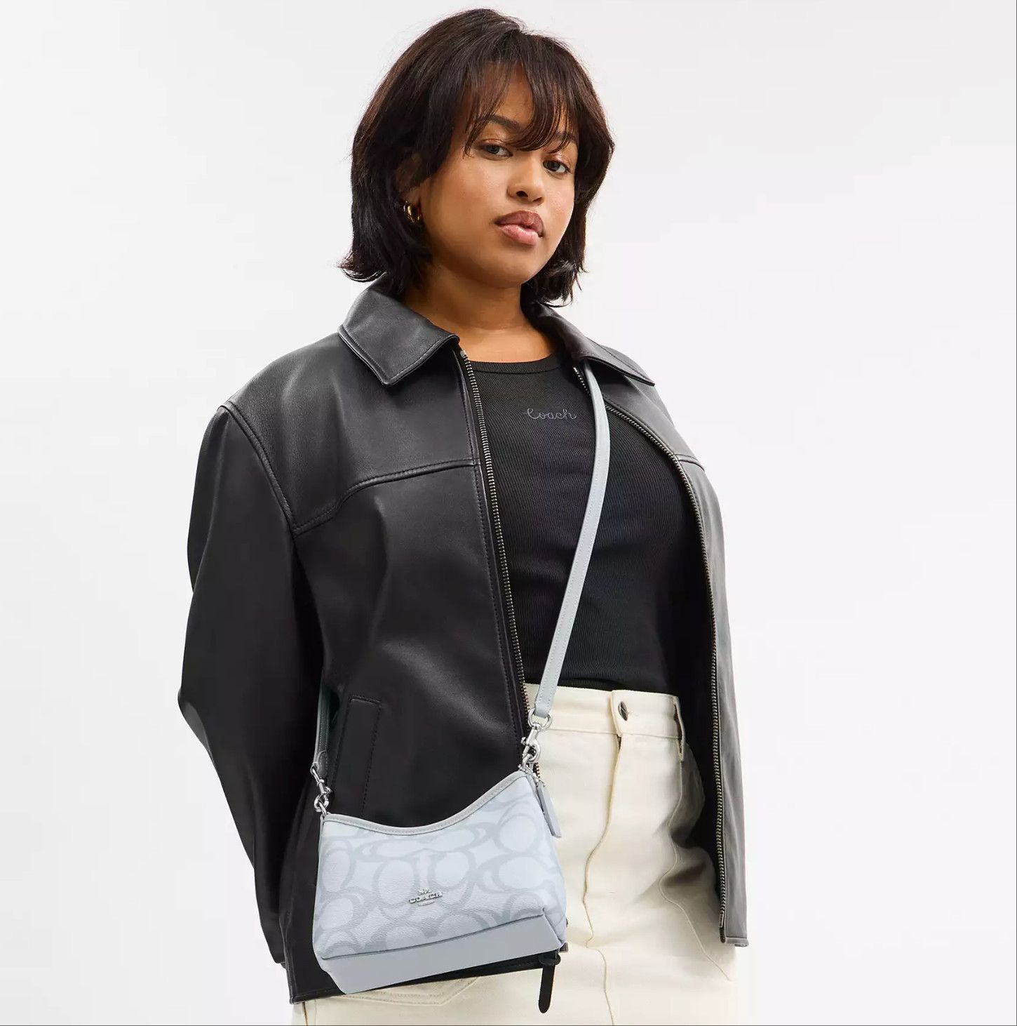 Coach Laurel Small Shoulder Bag In Sketch Signature Canvas CBI05 Size ONE SIZE - 9 Thumbnail