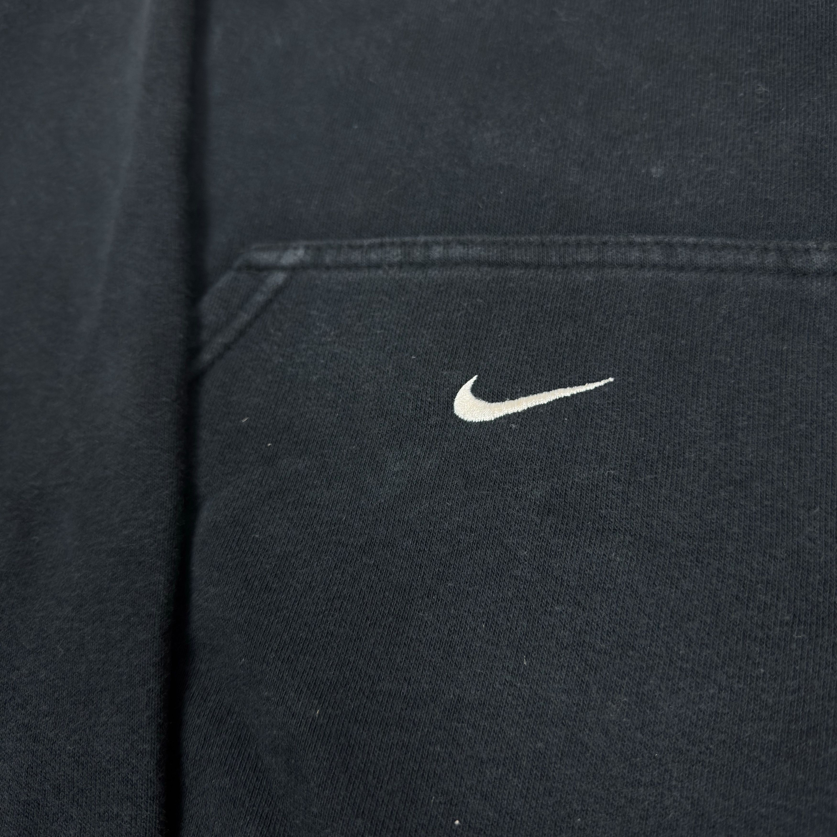 Nike × Vintage Nike Black Cotton Fleece Lined Pullover Hoodie Large (14-16) Size US L / EU 52-54 / 3 - 4 Thumbnail