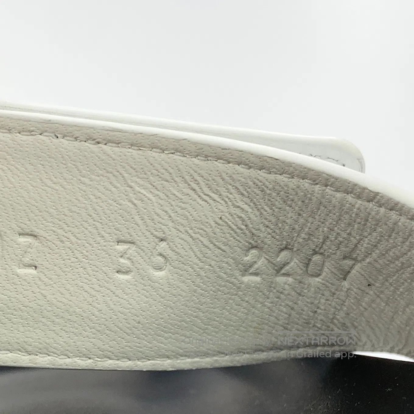 Hermes Hermes White Velcro casual flat sandals| Size US 5.5 / IT 35.5 - 6 Thumbnail