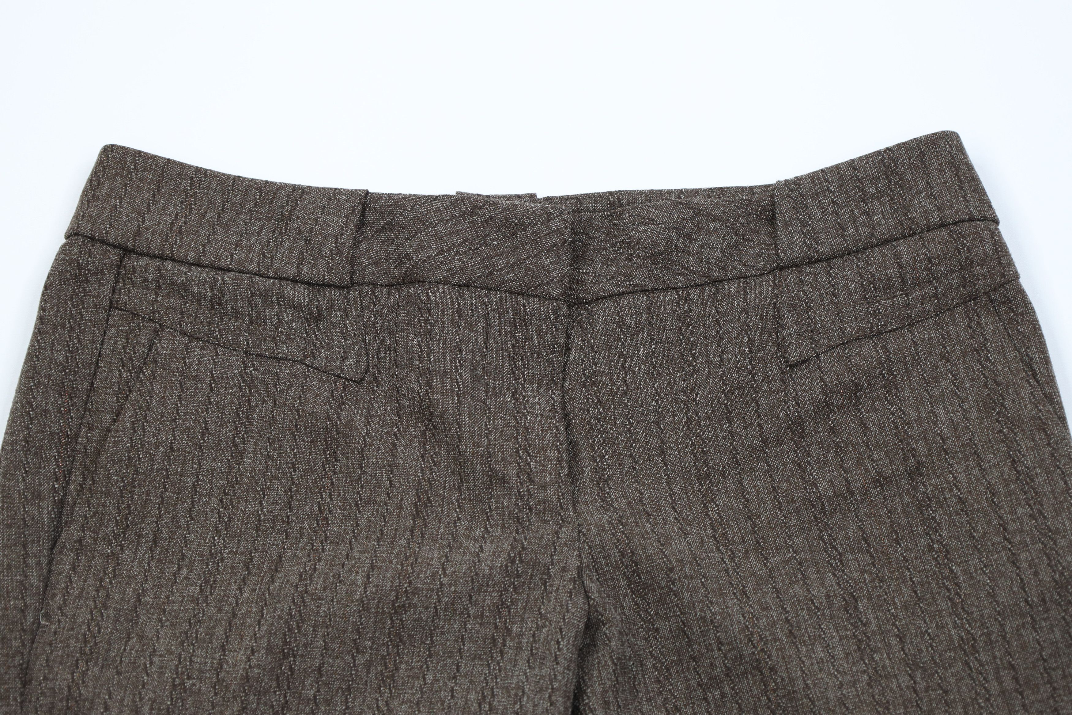Vintage Vintage 90s Y2K Babydoll Knit Flared Wide Leg Chino Pants Size 32" / US 10 / IT 46 - 2 Thumbnail