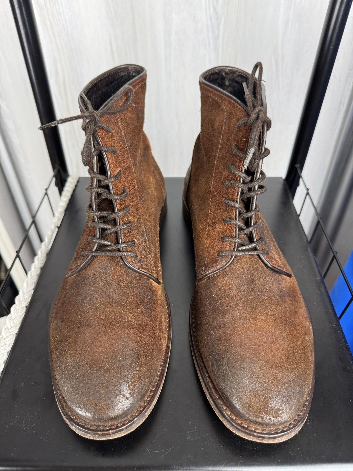 H By Hudson Hudson Dip Dye brown lace up smyth boots Size US 12 / EU 45 - 6 Thumbnail