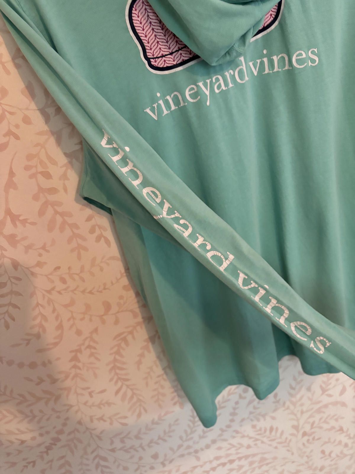 Vineyard Vines Vineyard Vines Mint Green Hoodie with Whale Logo Size L / US 10 / IT 46 - 4 Thumbnail