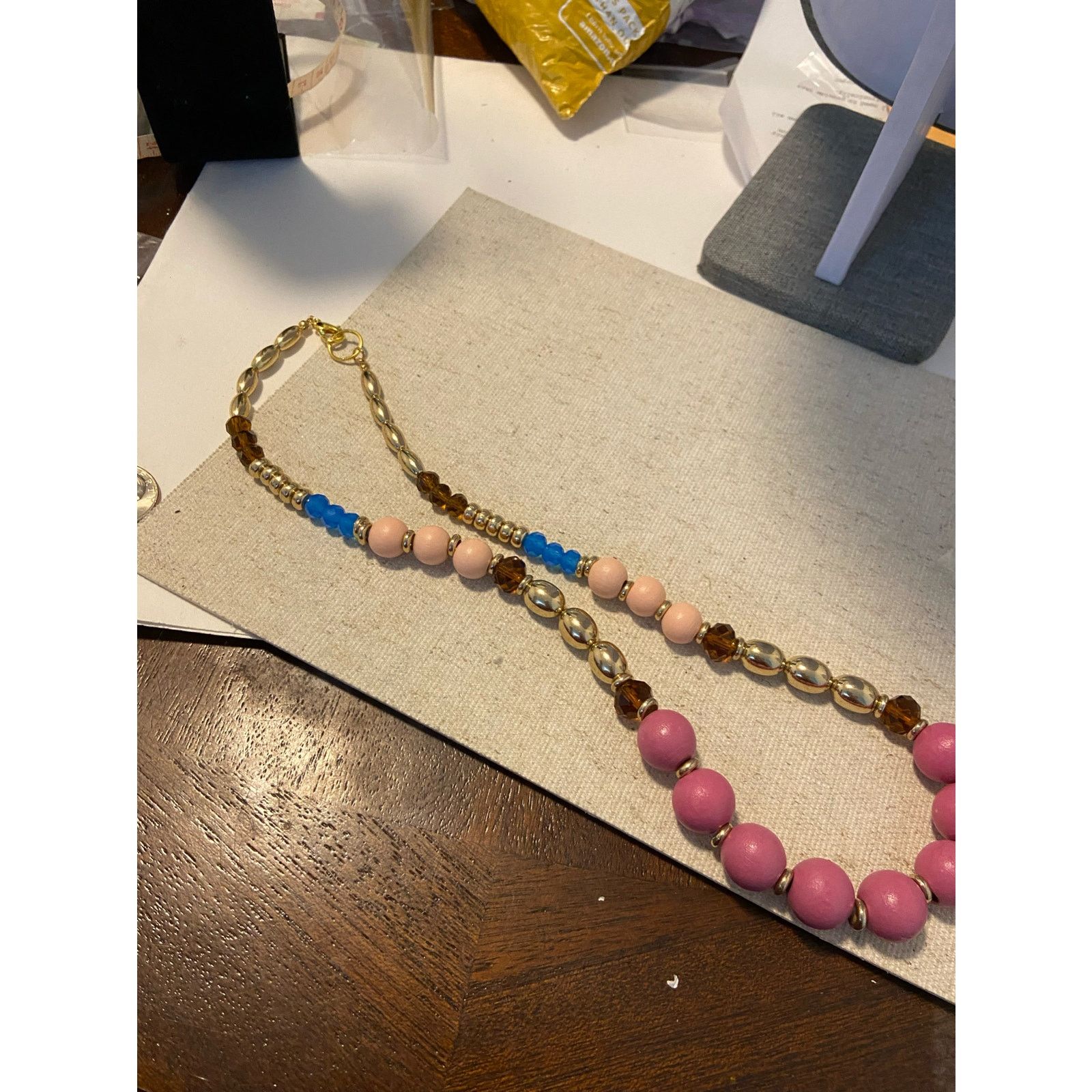Handmade Colorful bead necklace Size ONE SIZE - 4 Thumbnail