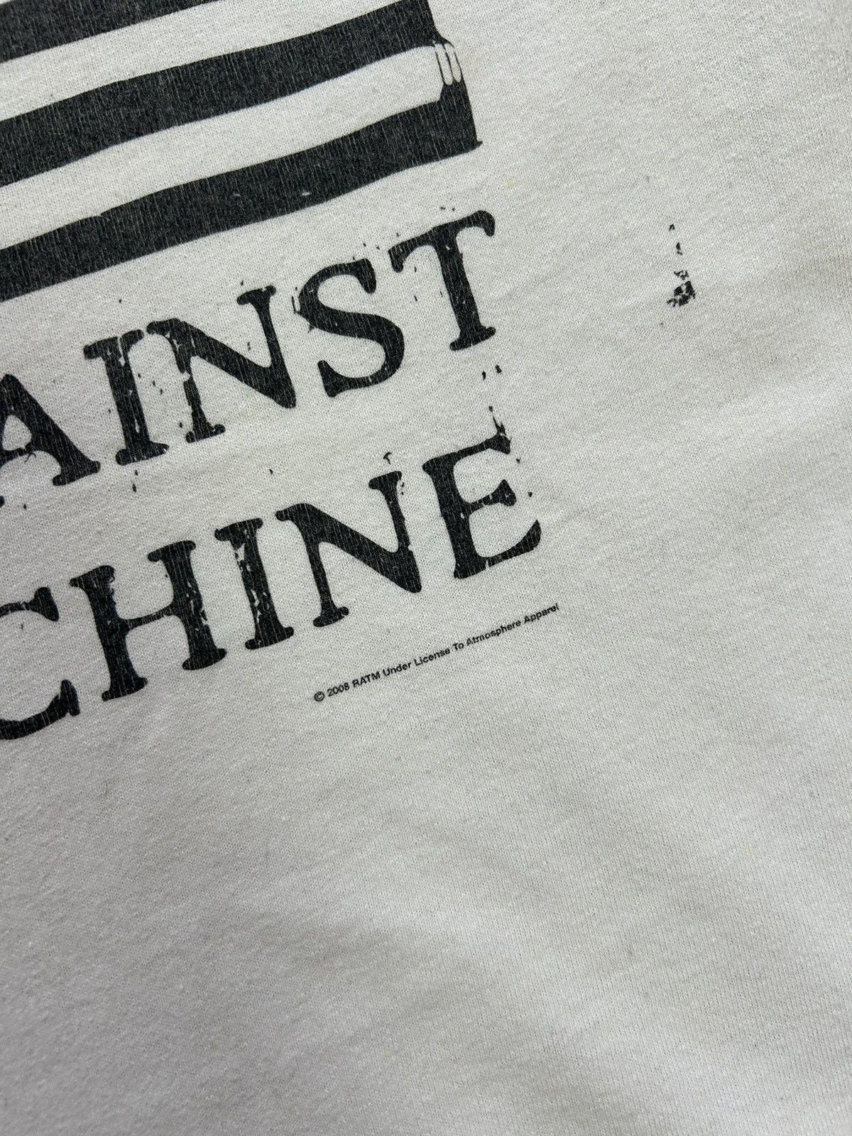 Band Tees × Vintage Vintage Rare Against The Machine 2008 Rock Band T-Shirt Size US M / EU 48-50 / 2 - 11 Thumbnail