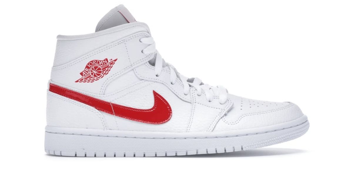 Nike 1 Mid White University Red (W) Size US 7.5 / IT 37.5 - 1 Thumbnail