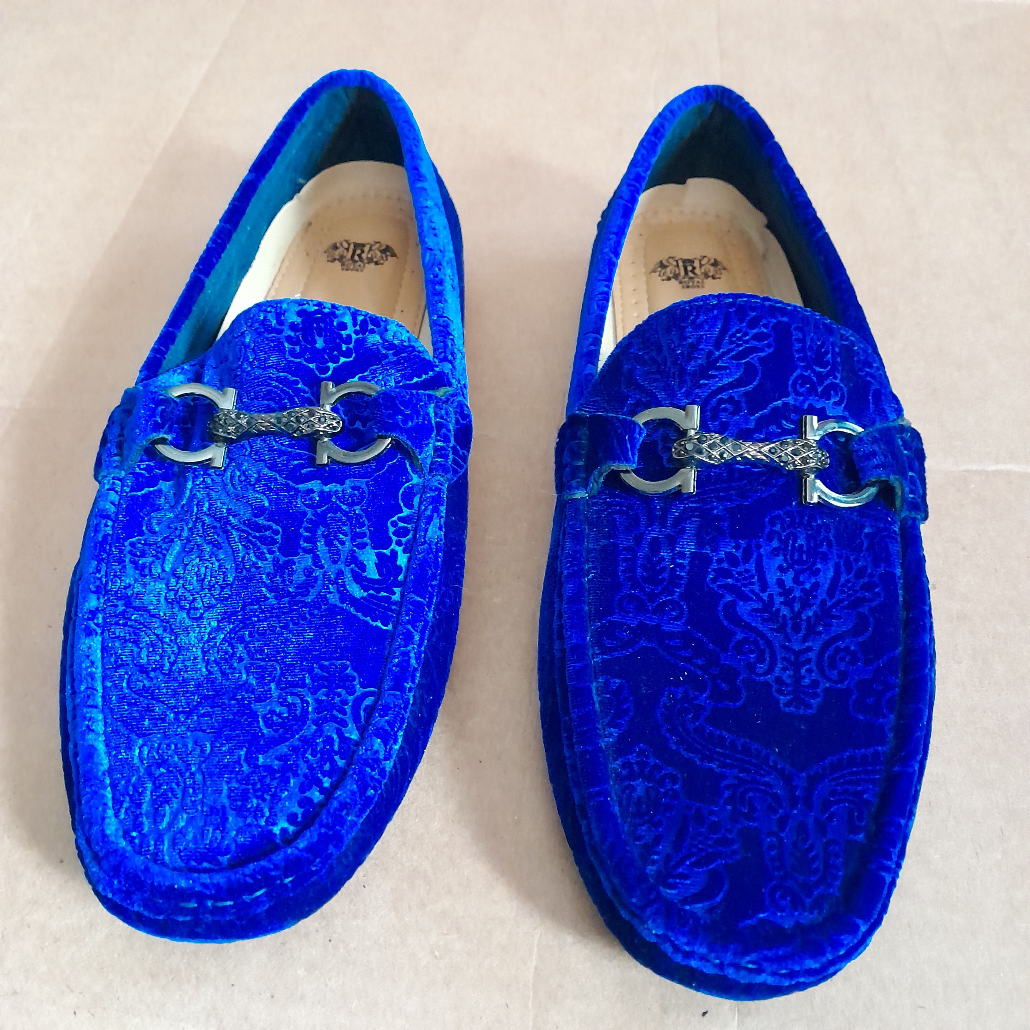 Other Royal Shoes Men Suede Slip on Dress Blue Formal | Grailed display picture 3