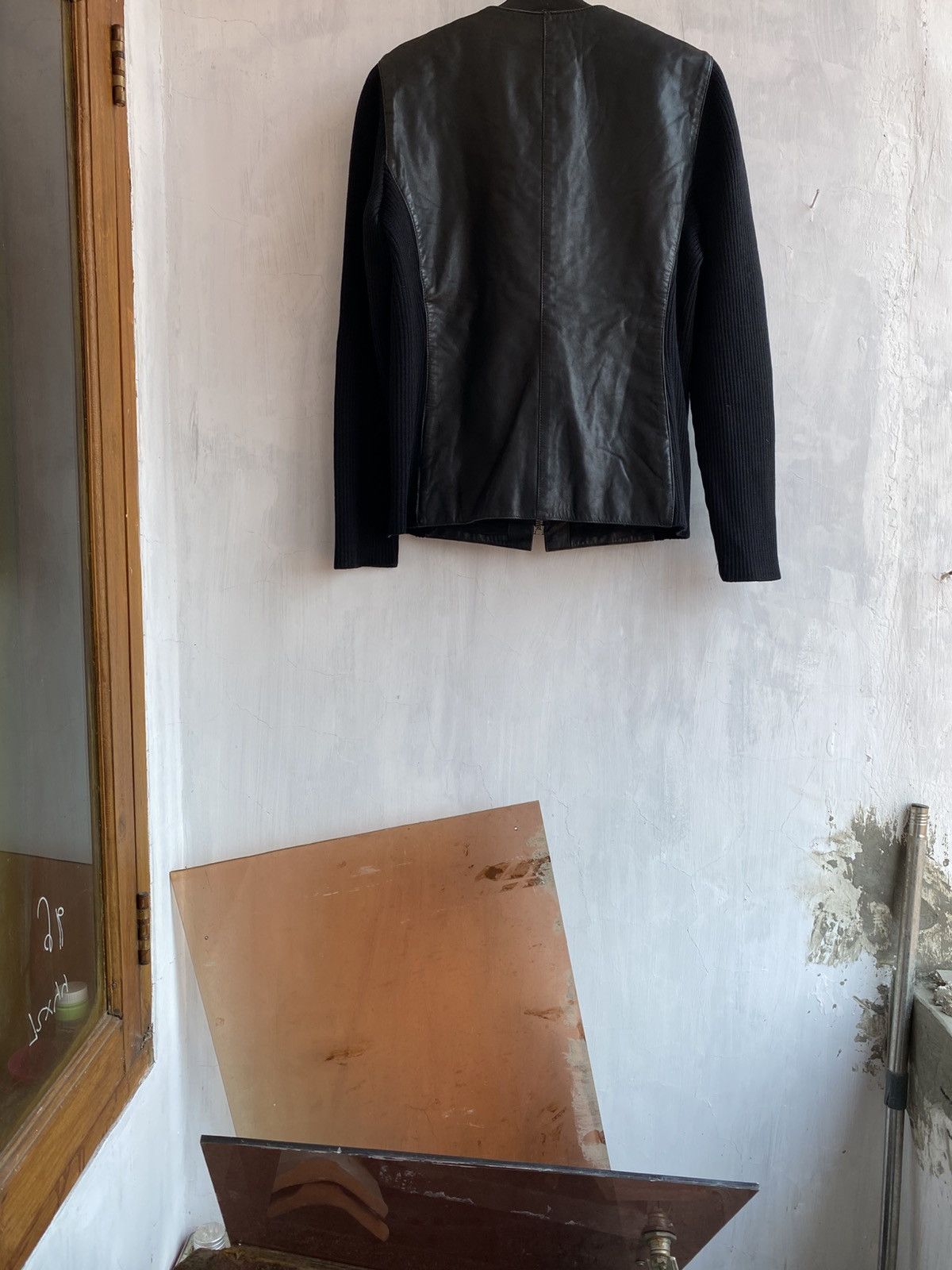 Prada prada hybrid knit leather jacket Size S / US 4 / IT 40 - 2 Thumbnail