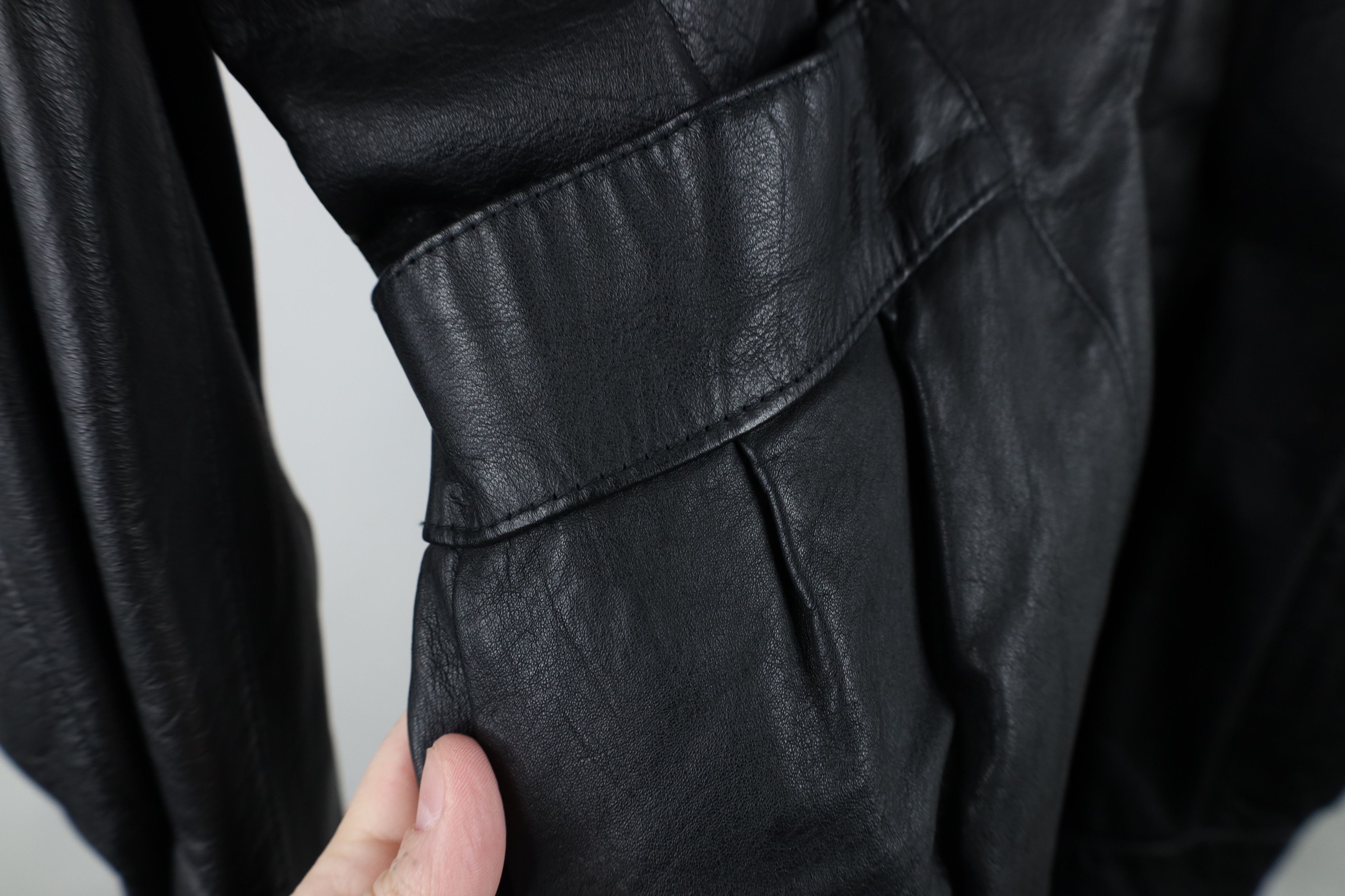 Vintage Vintage 90s Streetwear Pelle Leather Full Zip Jacket Size XXL / US 16-18 / IT 52-54 - 8 Thumbnail