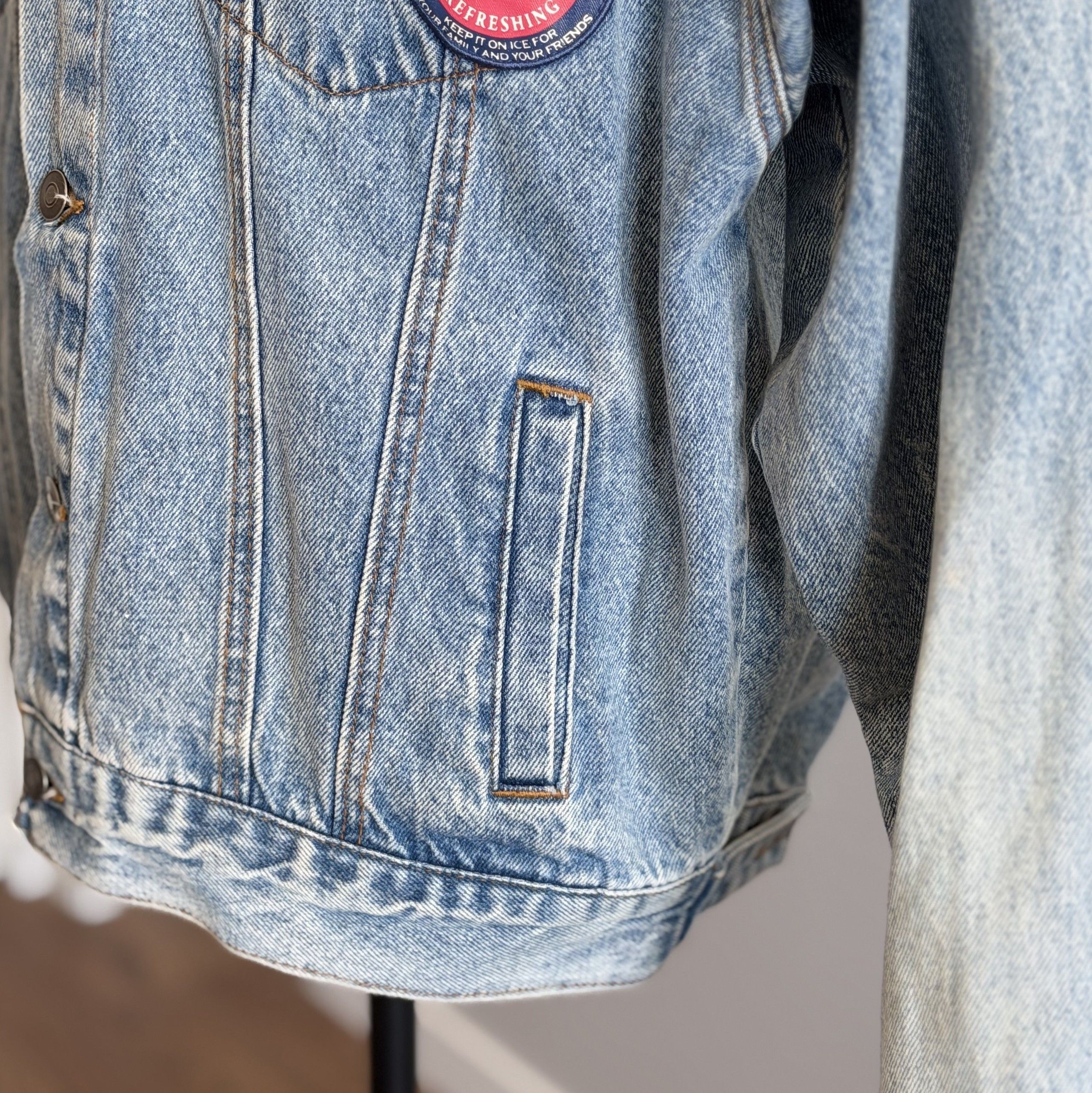 Coca Cola COCA-COLA Forever 21 Vintage Denim Unisex Jackets Oversize S Size US S / EU 44-46 / 1 - 4 Thumbnail