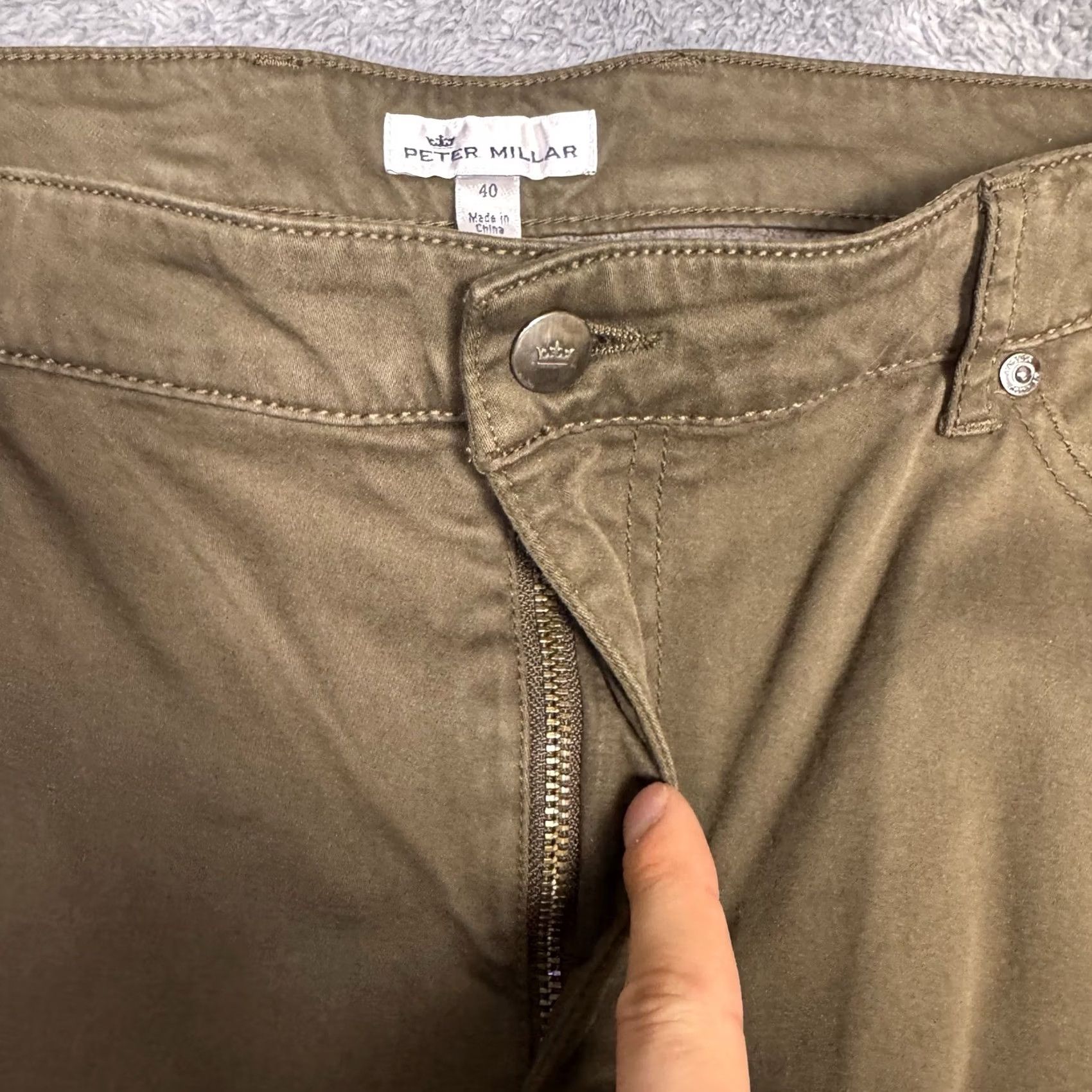 Peter Millar Peter Millar Mens Pants 40x34 Ultimate Sateen 5 Pocket MF18B39 Chino Trouser - Premium Comfort Size US 40 / EU 56 - 5 Thumbnail