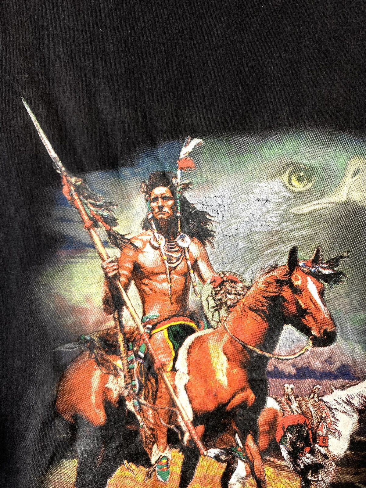 Vintage 💥Rare! 90’s Vintage Indian Spirit T Shirt 3d Emblem Size US L / EU 52-54 / 3 - 3 Thumbnail