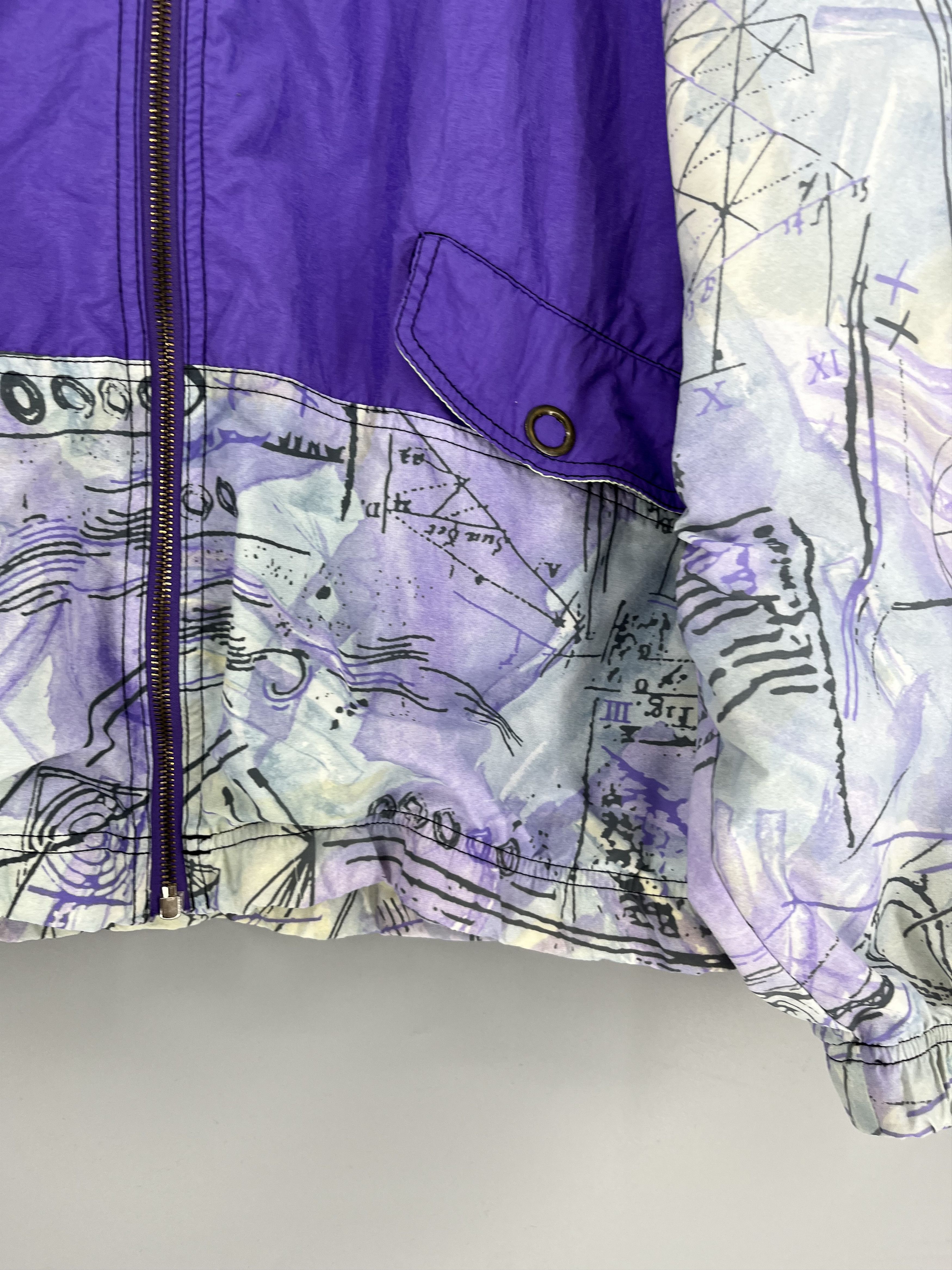 Reebok Vintage 90s Reebok Windbreaker Jacket Mens XL Purple Size US M / EU 48-50 / 2 - 9 Thumbnail