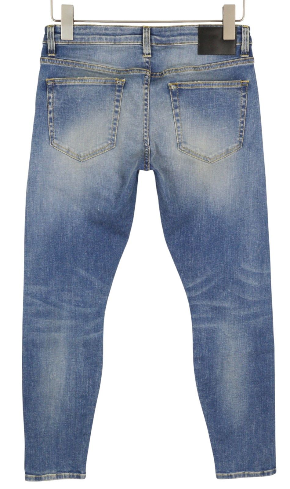 R13 BOY SKINNY 27 Blue Faded Ankle Cropped Distress 86323 Size 27" / US 4 / IT 40 - 2 Thumbnail
