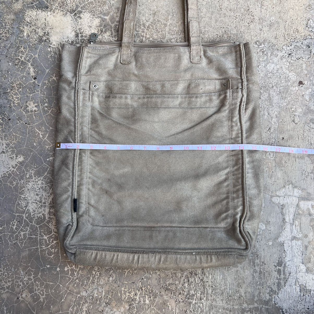 Tete Homme Tete Homme Issey Miyake Suede Leather Tote Bag Size ONE SIZE - 9 Thumbnail