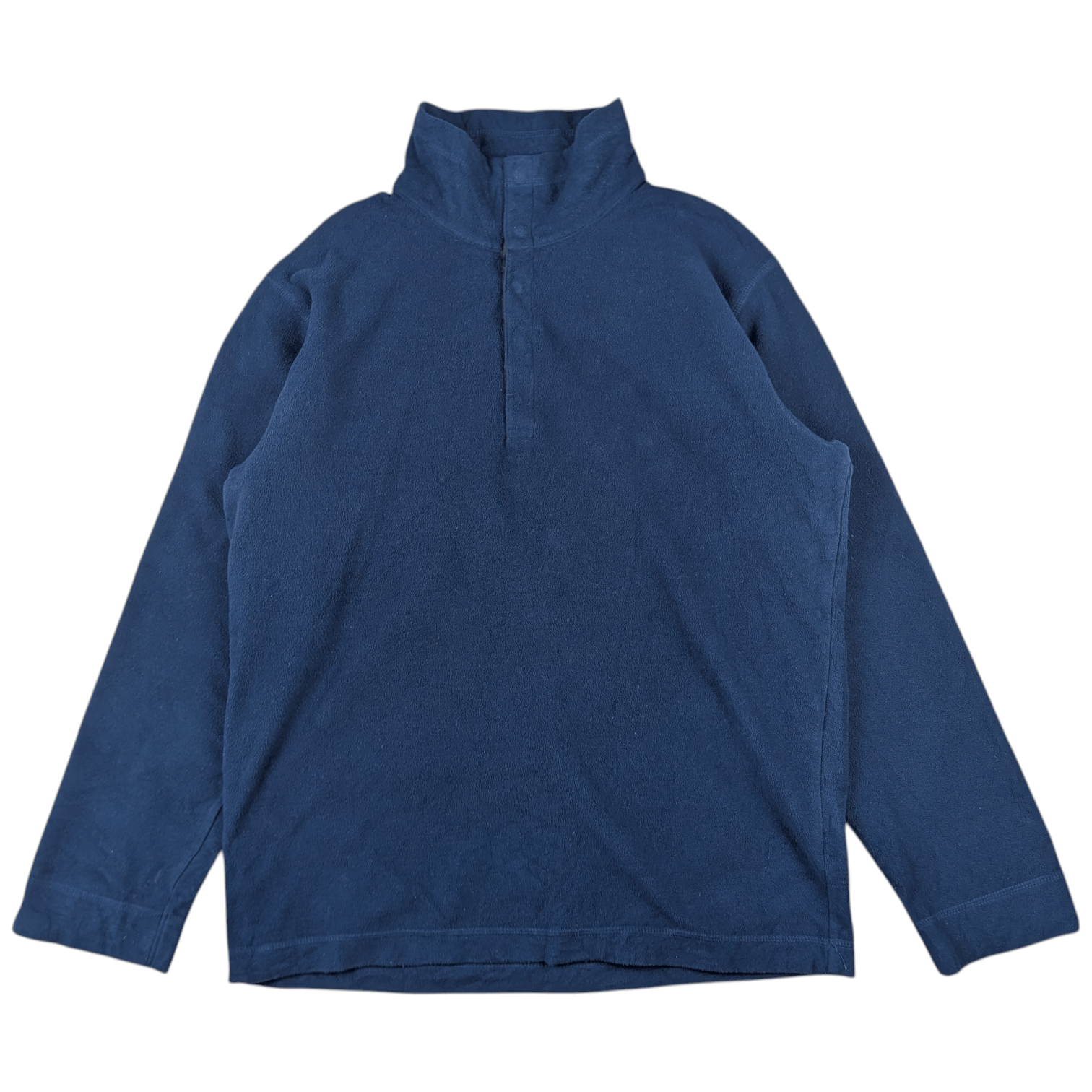 Uniqlo 90's UNIQLO Blue Blank Plain Jumper Fleece Sweatshirt Size US M / EU 48-50 / 2 - 3 Thumbnail