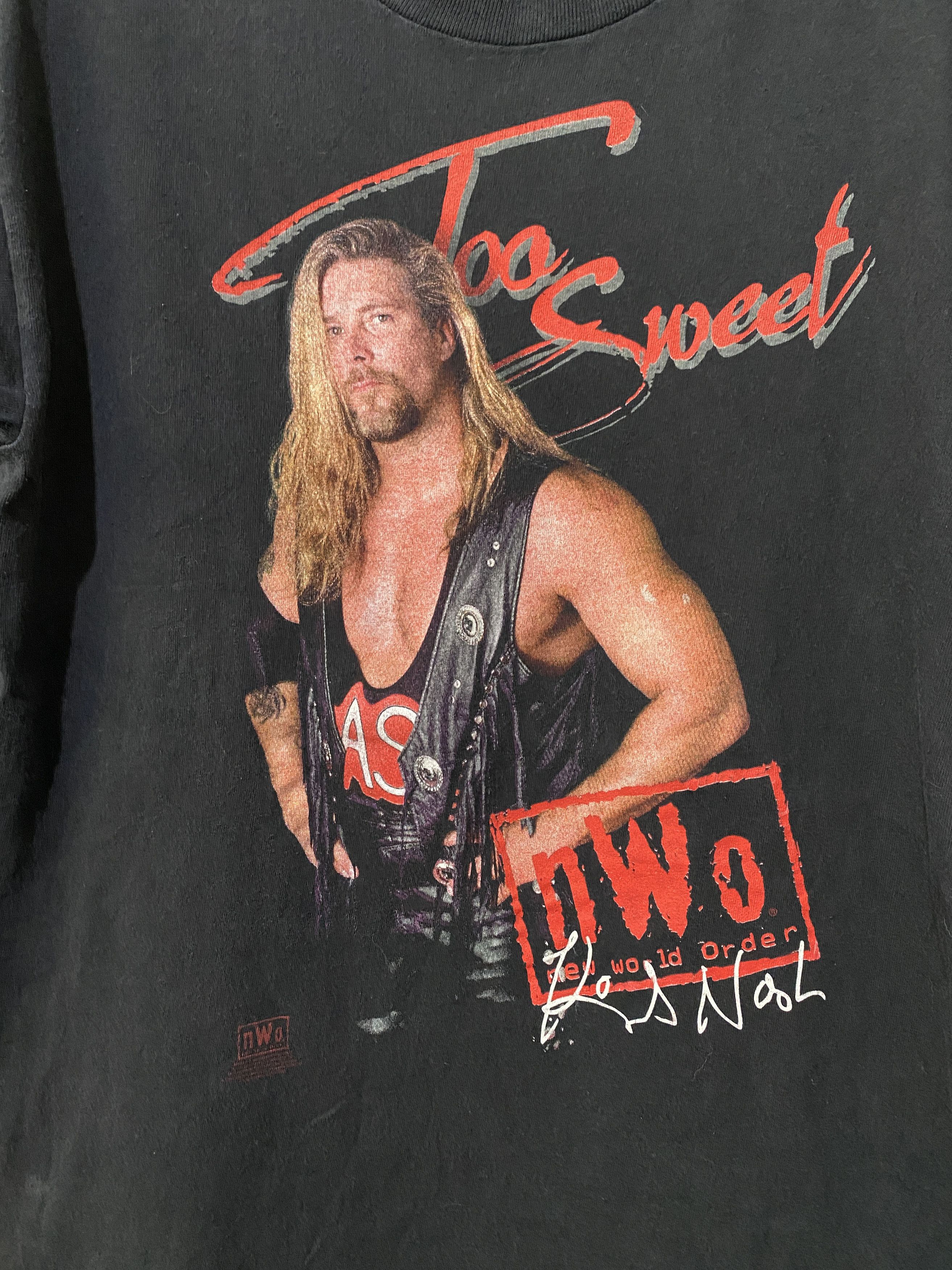 Vintage × WCW/nWo × WWF Vintage 90s Kevin Nash Shirt Size US S / EU 44-46 / 1 - 2 Thumbnail