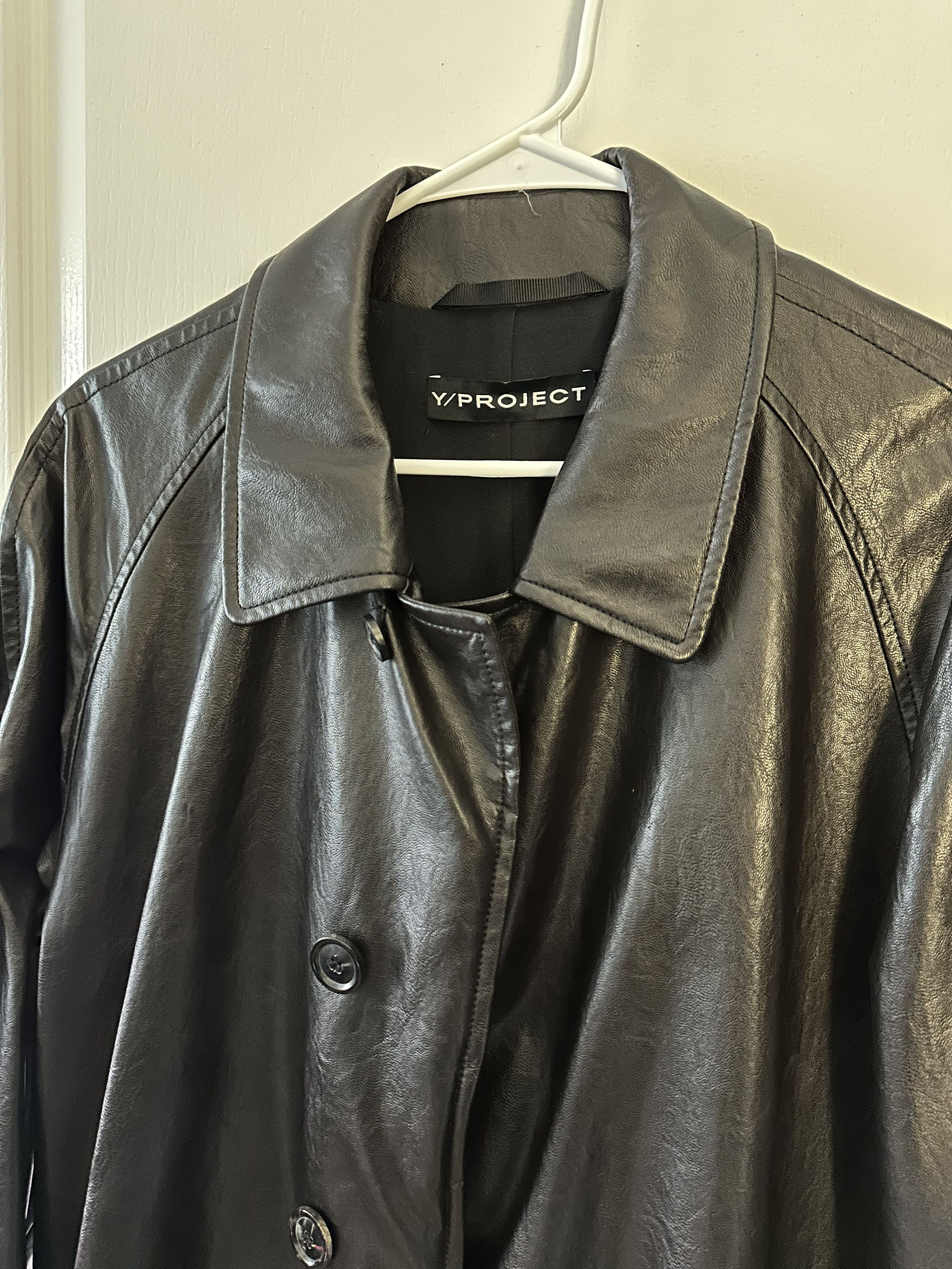 Y/Project Faux Leather Wired Twisted Coat Size US L / EU 52-54 / 3 - 5 Thumbnail