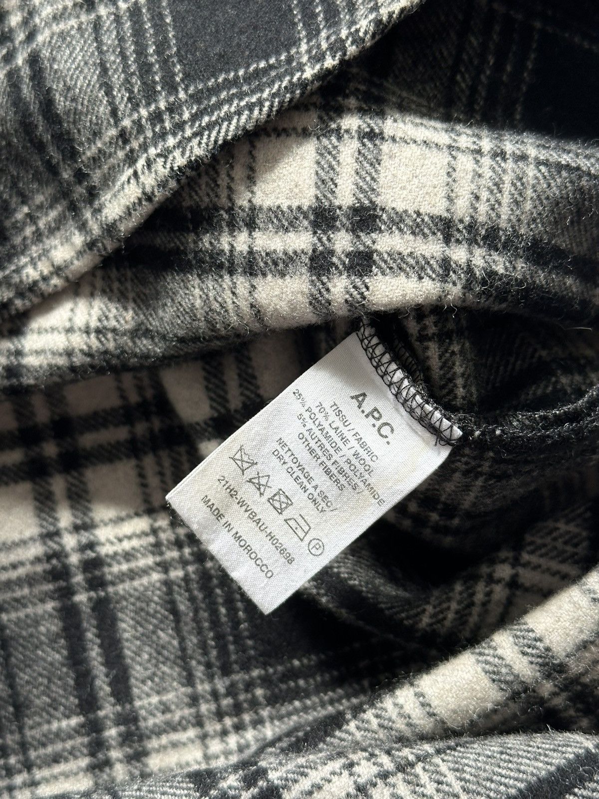 A.P.C. A.P.C. Rue Madam Paris Button-Up Flannel Black & White Size US M / EU 48-50 / 2 - 7 Thumbnail