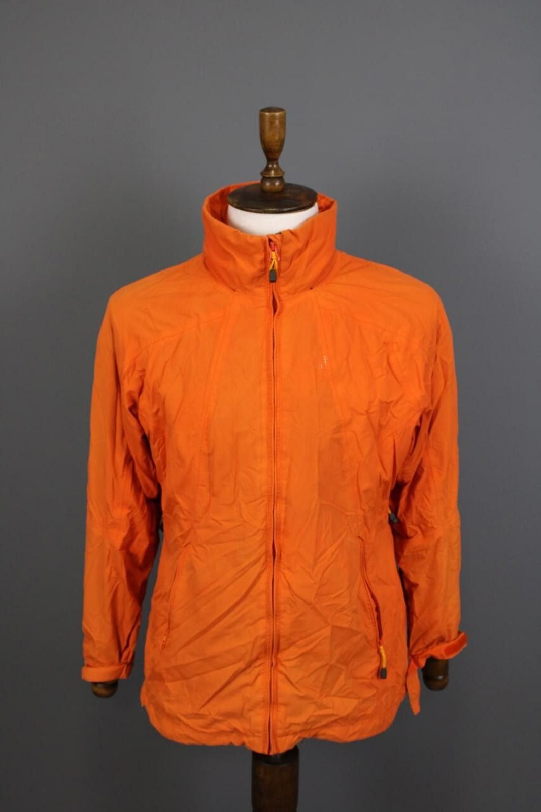 Nicole Miller Millet Orange Lightweight High Neck Track Jacket Size L Size US L / EU 52-54 / 3 - 1 Thumbnail