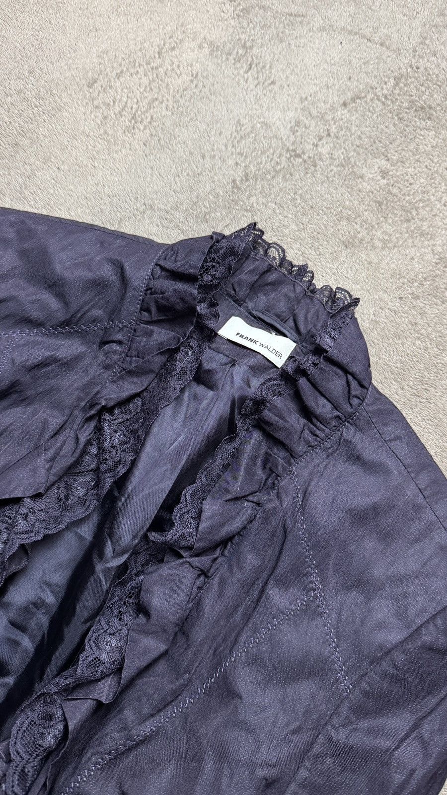 Le Grande Bleu (L.G.B.) If6was9 LGB Issey Miyake Vibe shirt ruffles buttons Blazer Size 48S - 4 Thumbnail