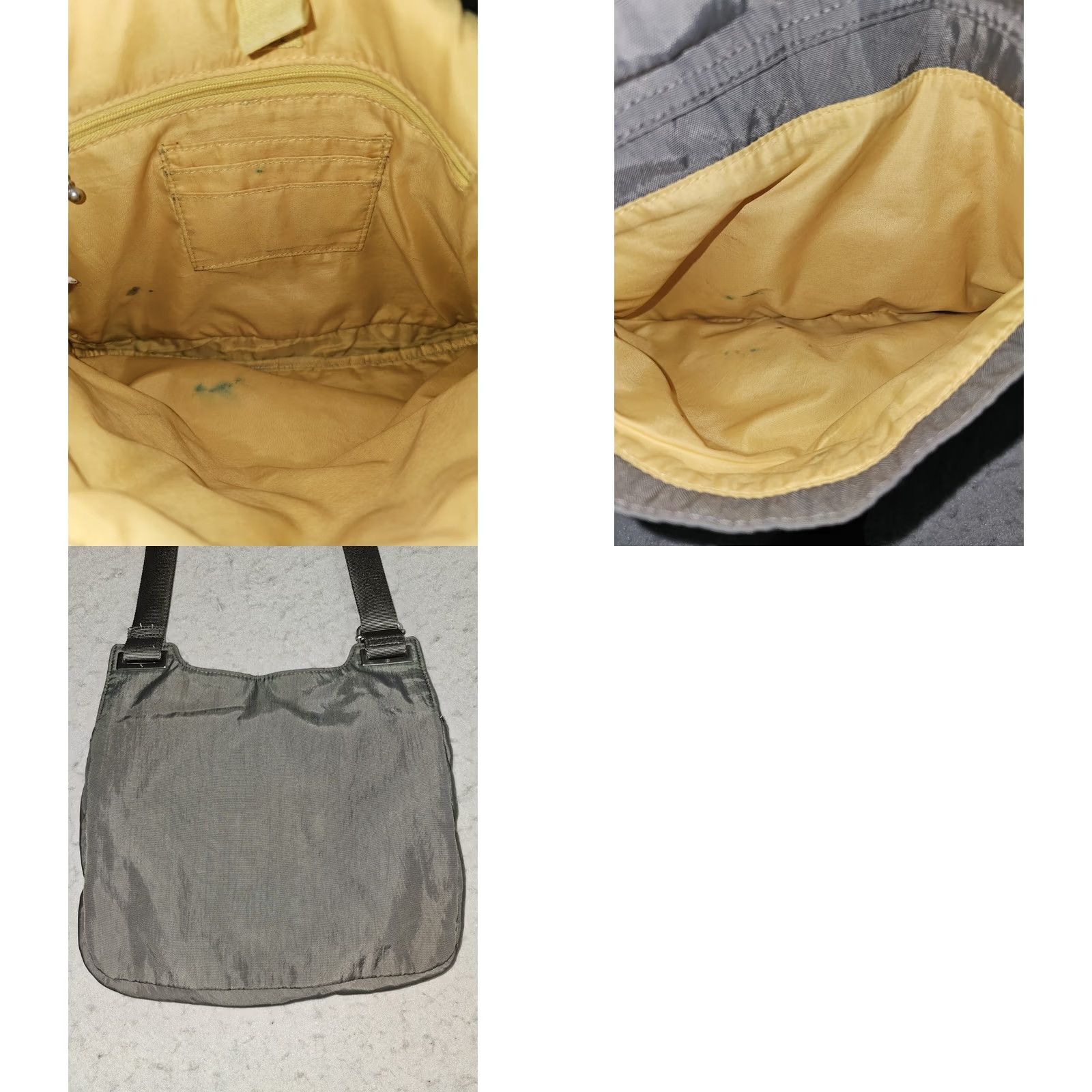 Vintage Baggallini Crossbody Bag Nylon Grey/Yellow Adjustable Travel Purse Size M / US 6-8 / IT 42-44 - 8 Thumbnail
