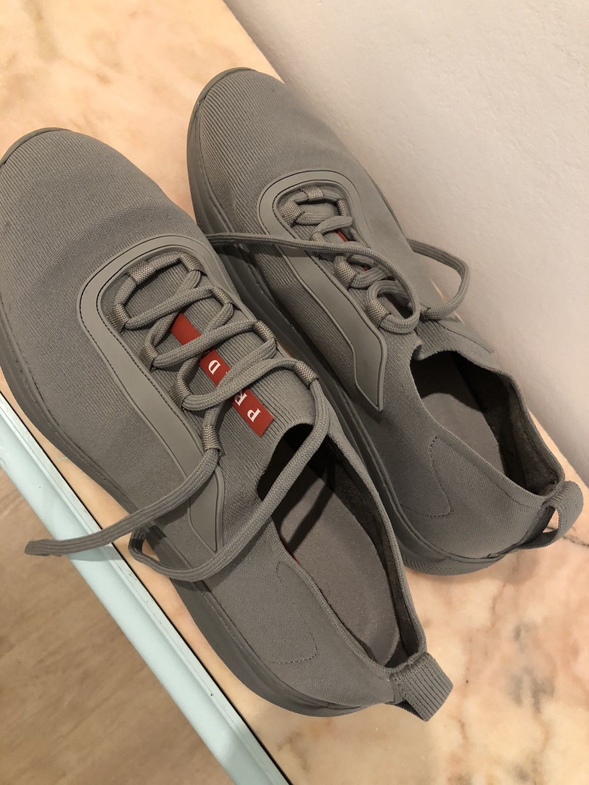 Prada Grey Prada Sneakers for Luna Rossa Size US 9 / EU 42 - 2 Thumbnail