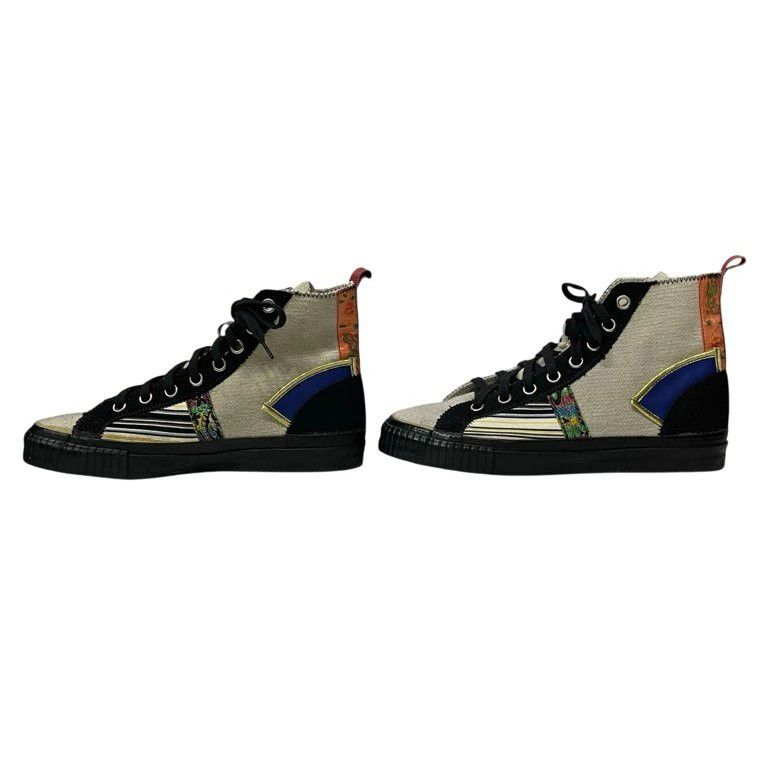 Yohji Yamamoto YOHJI YAMAMOTO POUR HOMME Rokumeikan Patchwork HiTop Shoes S Size US 8 / EU 41 - 4 Thumbnail