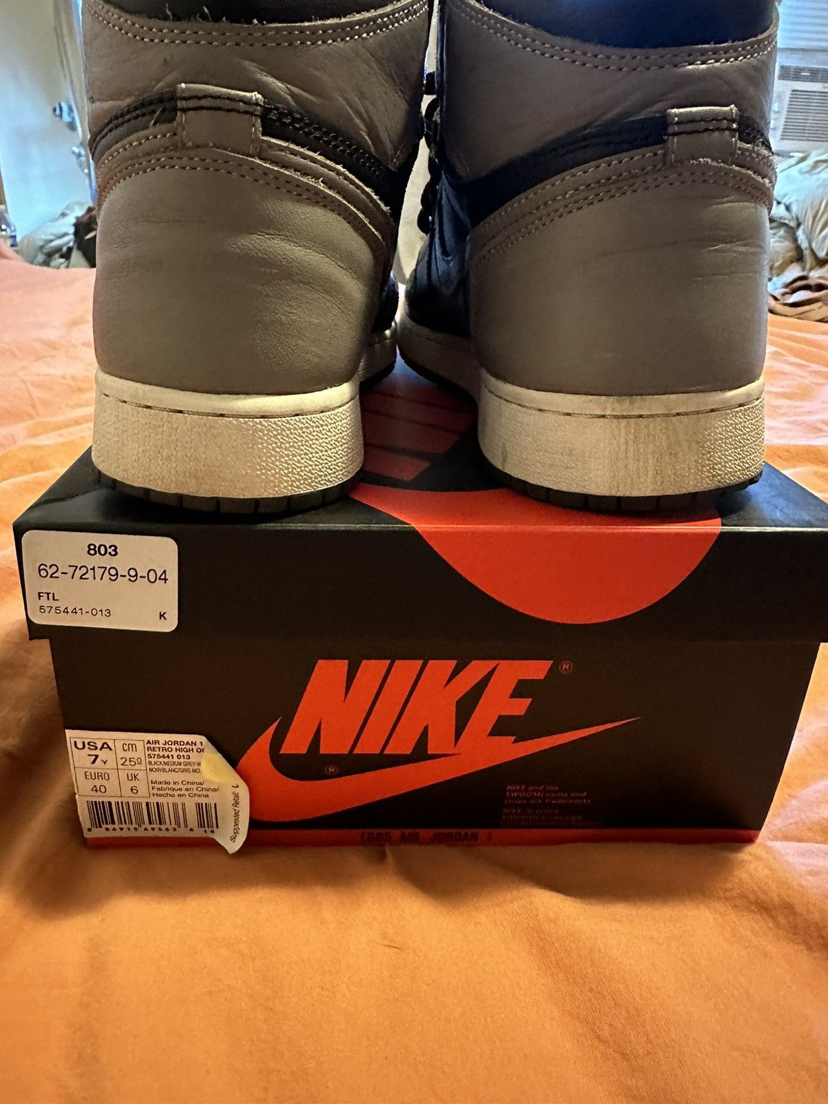 Nike × Vintage Air Jordan 1 Shadow Size US 7 / EU 40 - 5 Thumbnail