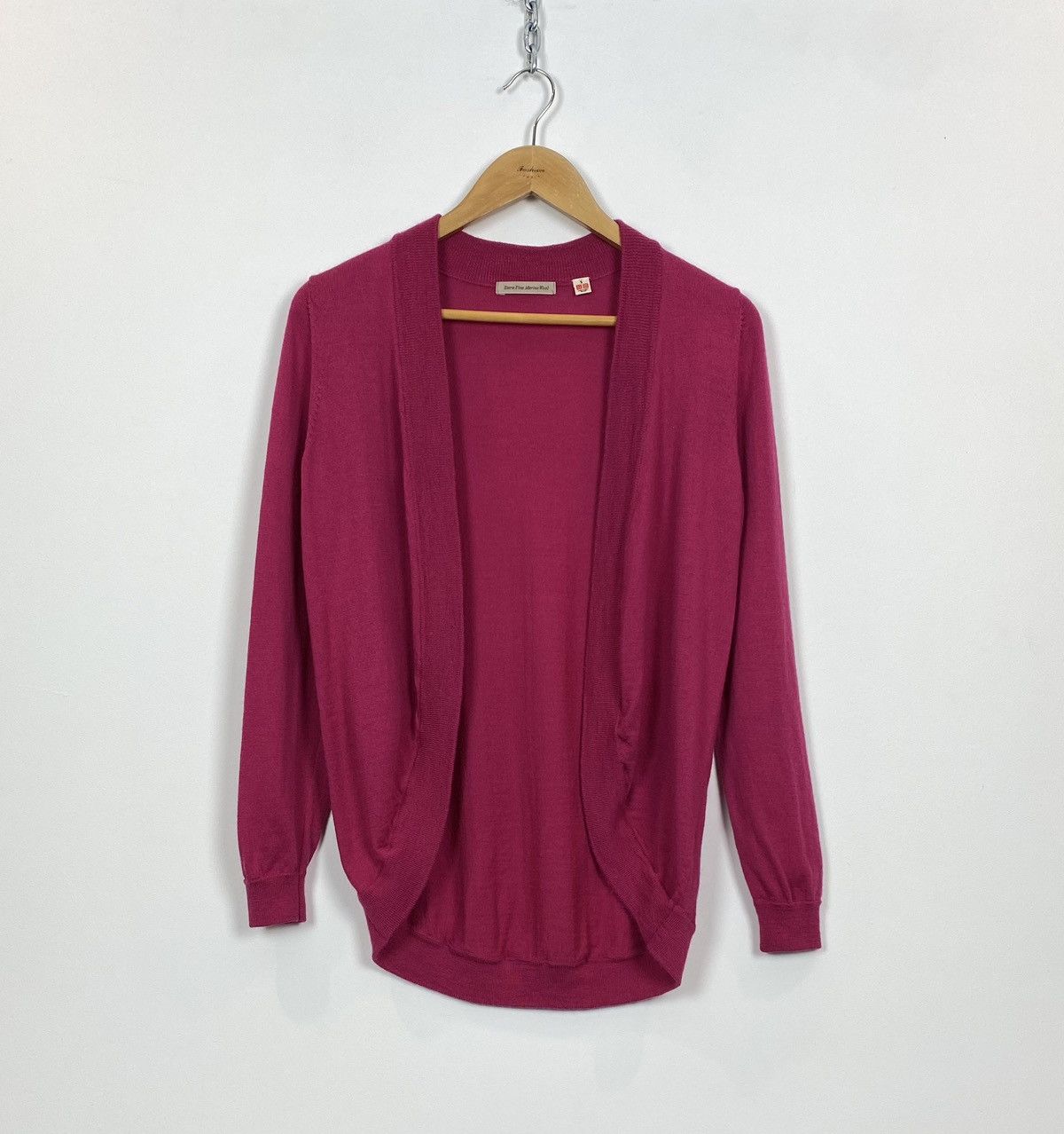 Uniqlo Uniqlo Extra Fine Merino Wool Pink Cardigan Women’s Sz Small Size S / US 4 / IT 40 - 1 Thumbnail
