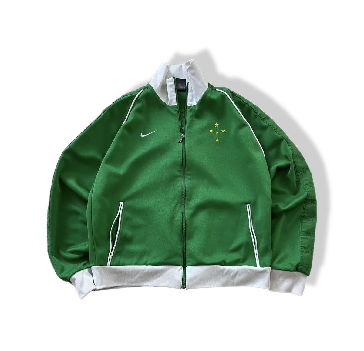 Nike Nike Brazil Mens Vintage Soccer Jacket Size US L / EU 52-54 / 3 - 1 Thumbnail