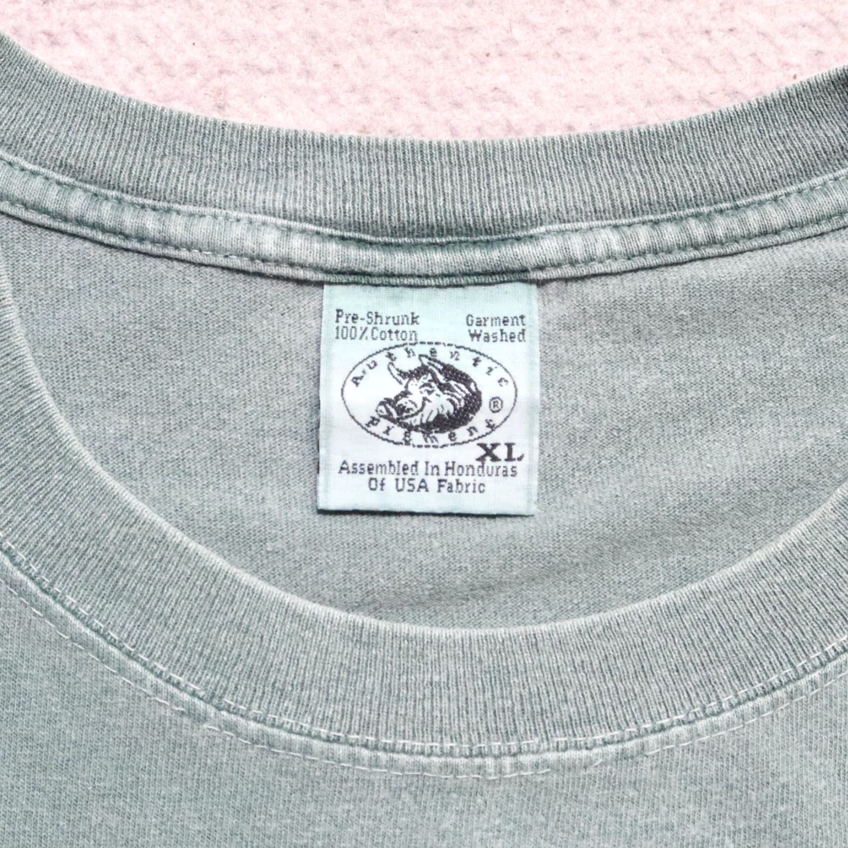 Vintage VINTAGE TypO Logo Shirt XL Mens White 90s Overwashed Made in USA Logo Shirt Size US XL / EU 56 / 4 - 6 Thumbnail