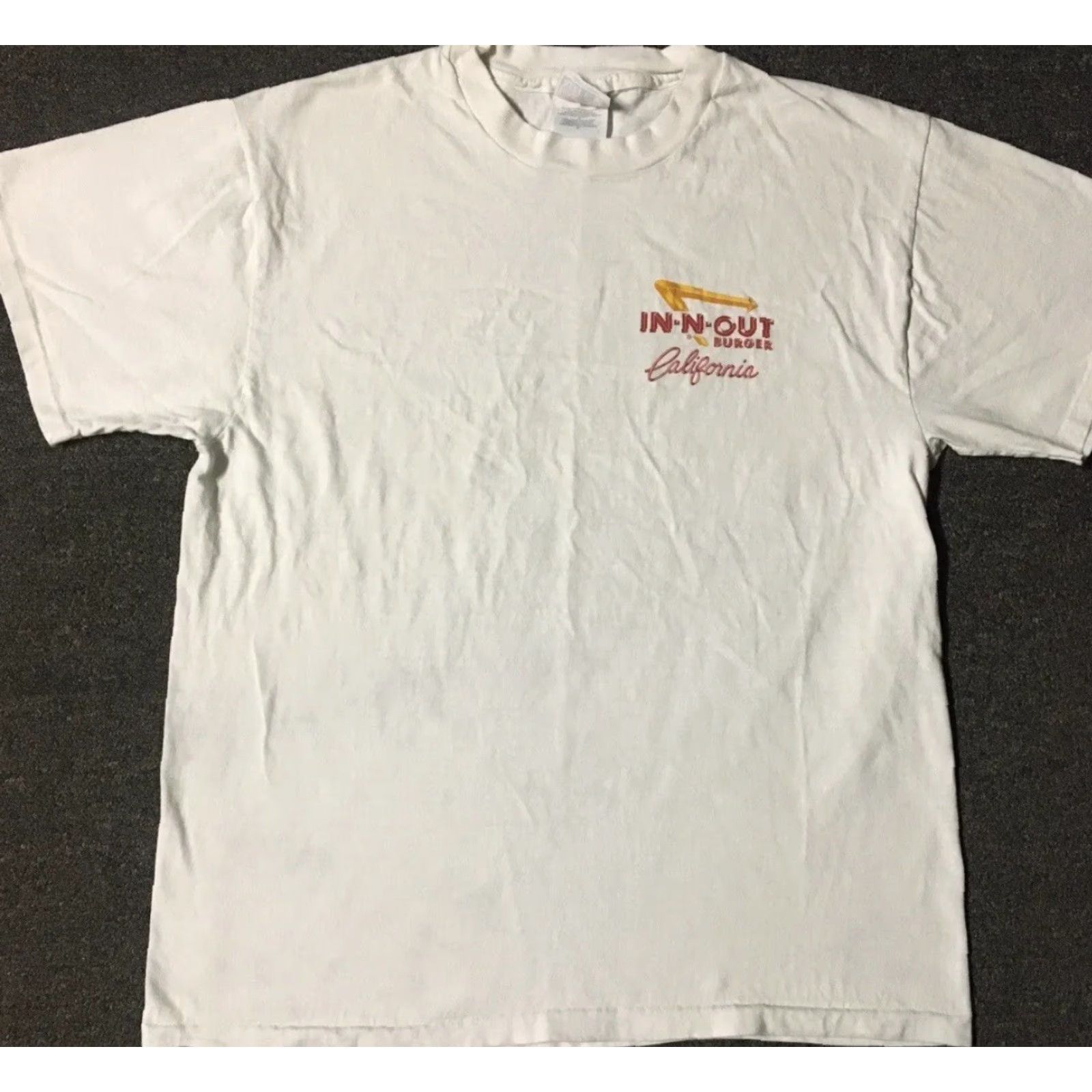 Vintage Vtg 90s In N Out Burger Faded Hot Rod Car Shirt M Fast Food Art Surf Grunge 80s Size US M / EU 48-50 / 2 - 2 Thumbnail