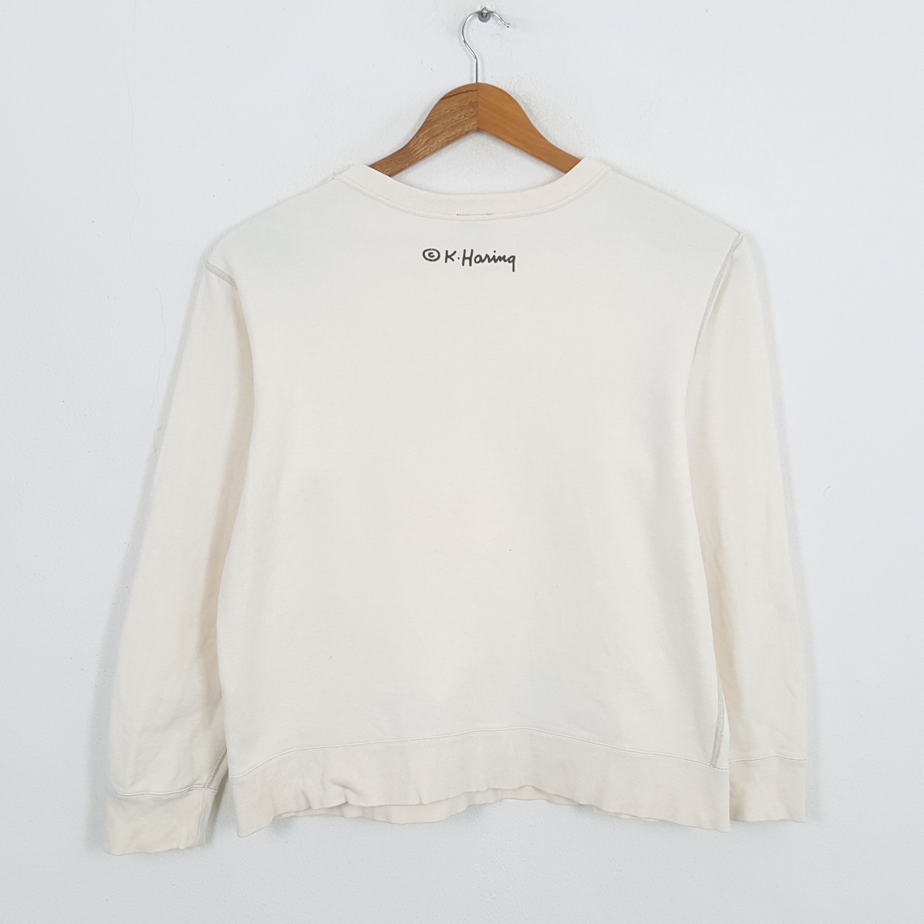 Keith Haring × Vintage Vintage KEITH HARING American Art Artist Promo Sweatshirts Size US L / EU 52-54 / 3 - 3 Thumbnail