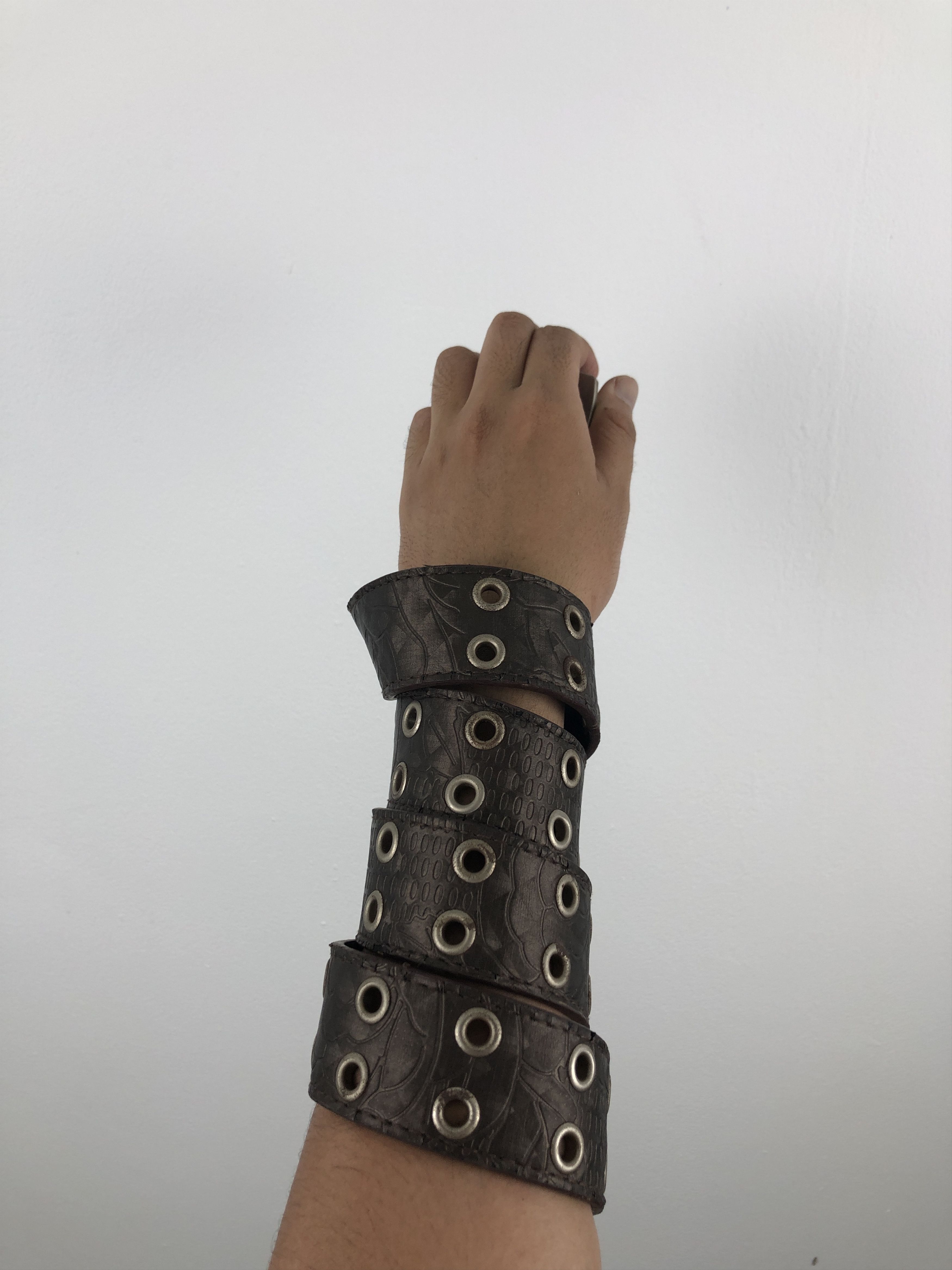 Japanese Brand Vintage Japanese Brand Studded Buckle Leather Belt B0021 Size ONE SIZE - 2 Thumbnail