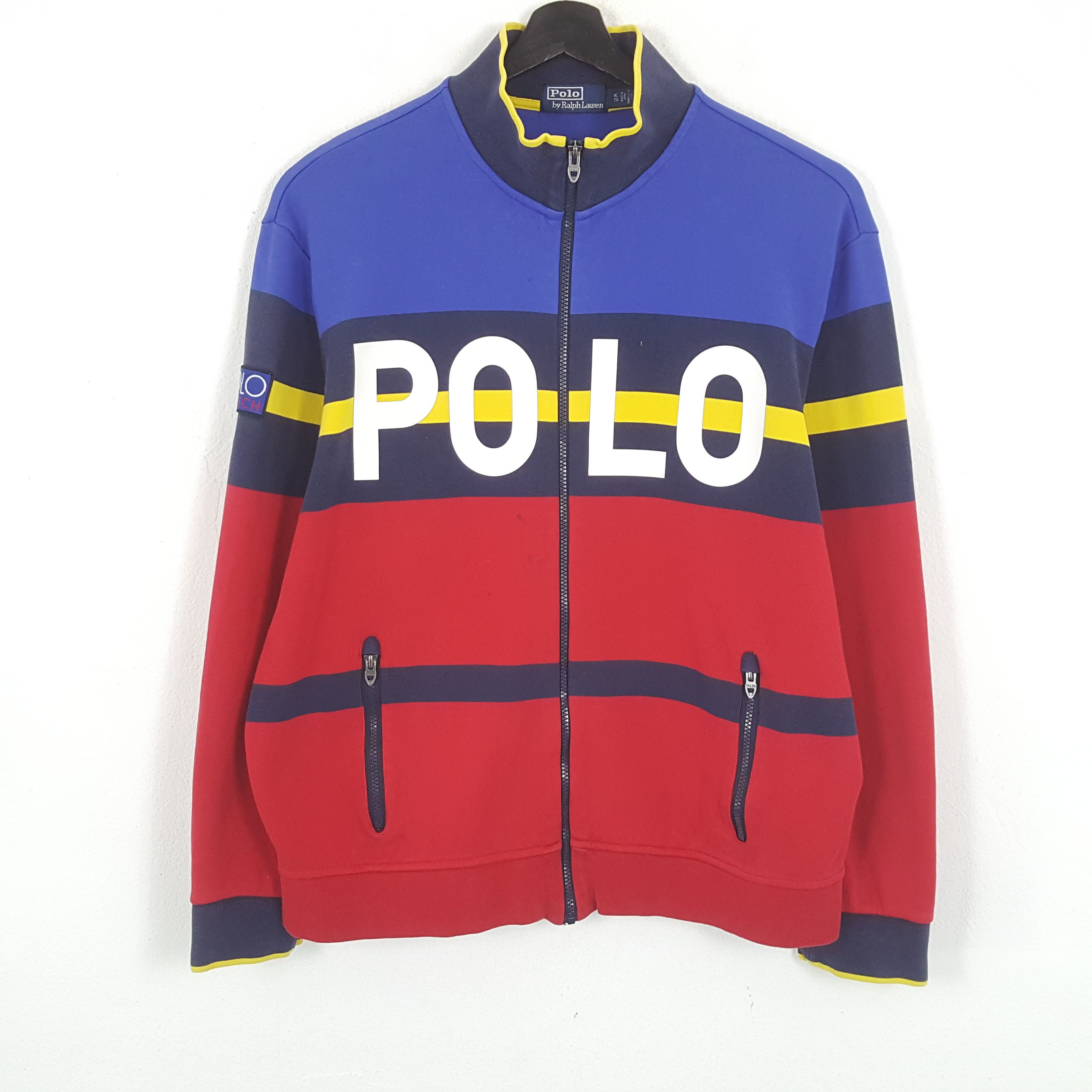 Polo Ralph Lauren × Vintage POLO by RALPH LAUREN Rare Design Fashion Sweater Jacket Size US XL / EU 56 / 4 - 1 Thumbnail