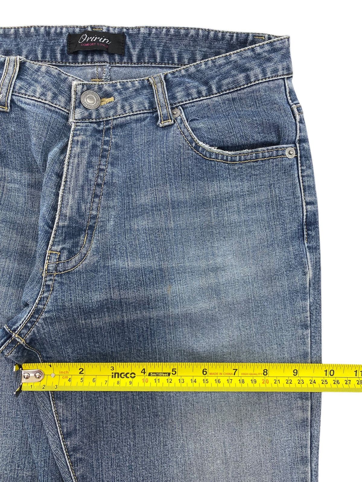 Japanese Brand Japanese Brand Faded Blue Wash Flare Jeans Size 28" / US 6 / IT 42 - 7 Thumbnail