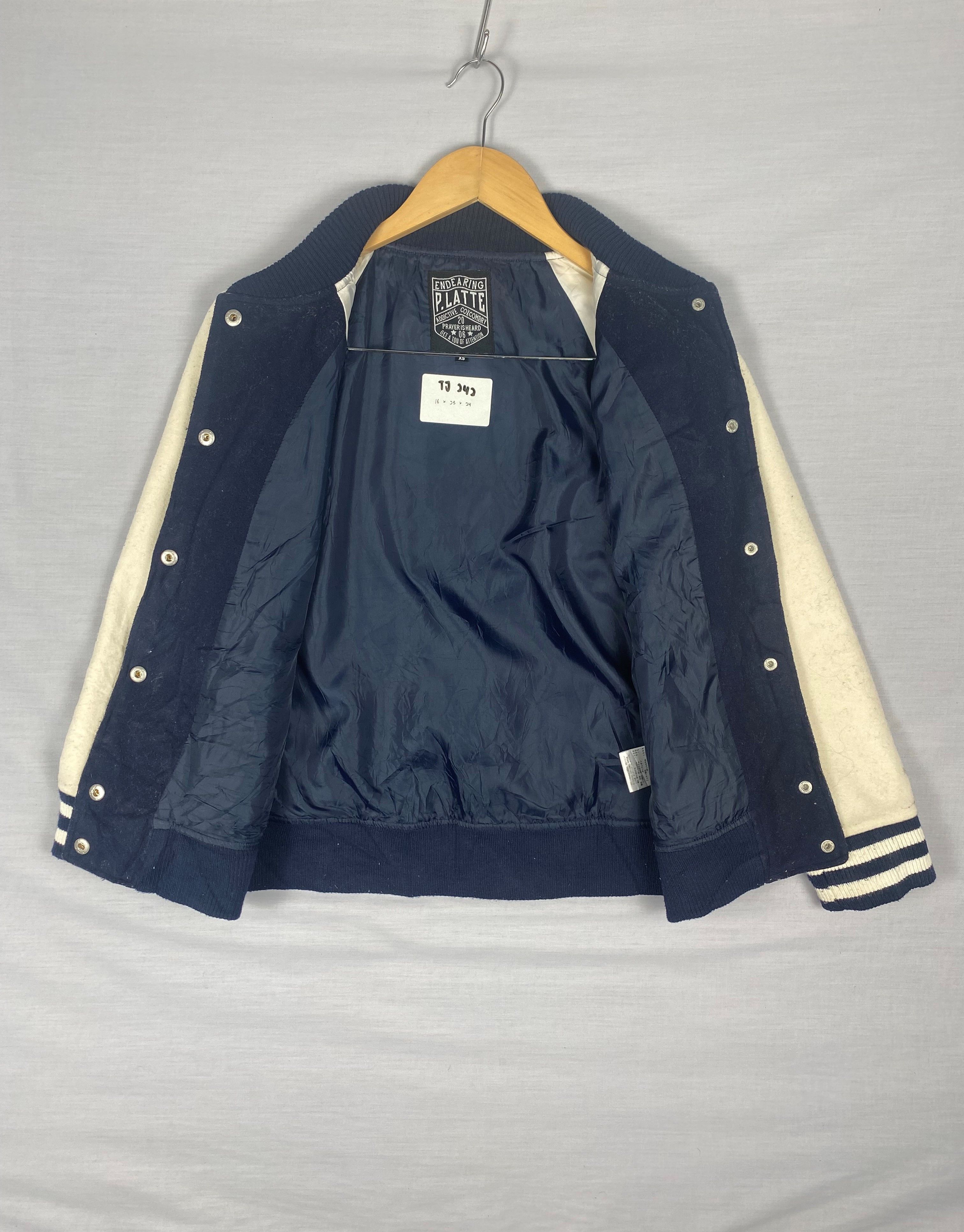 Japanese Brand Vintage P.Latte Embroidered Varsity Jacket Size US XS / EU 42 / 0 - 3 Thumbnail