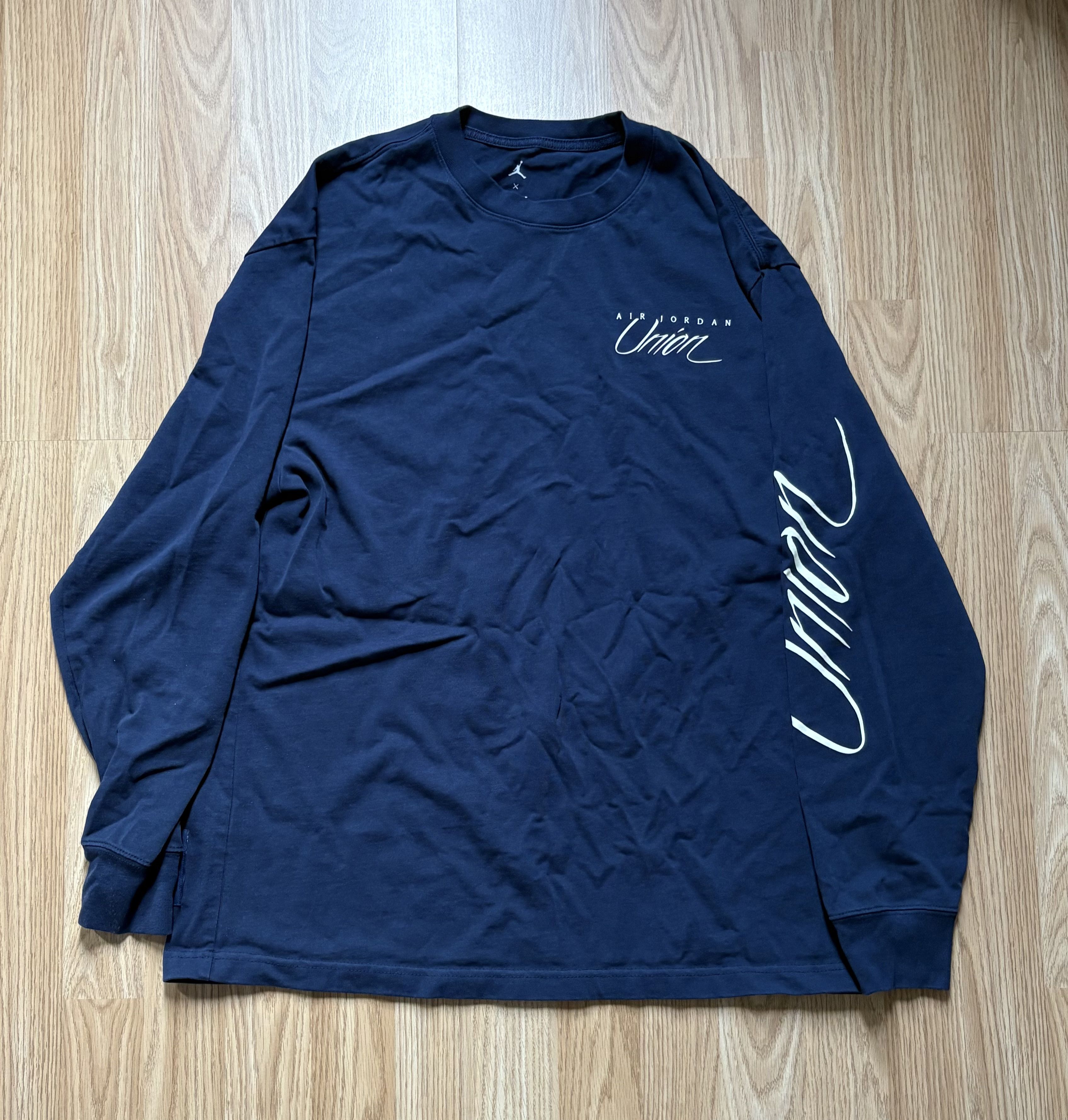 Jordan Brand × Union LA Air Jordan x Union LA Long Sleeve T Shirt - Navy Blue Size US L / EU 52-54 / 3 - 2 Thumbnail