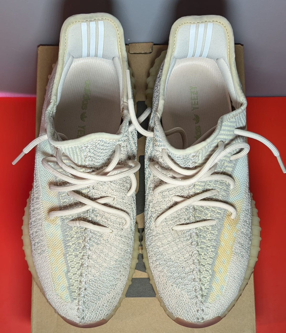 adidas gazelle silver green womens adidas Yeezy Boost 350 V2 Citrin (Reflective) main image 0