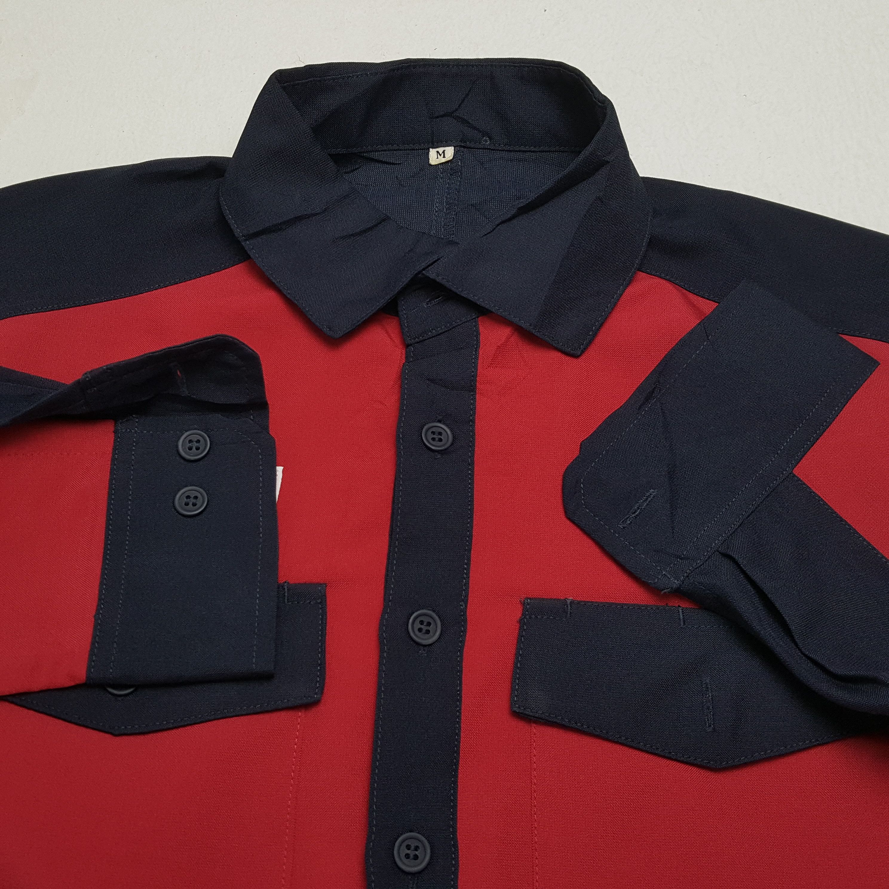 Japanese Brand × Vintage Vintage GLOBESHIP Japanese Workers Uniform Shirt Jacket Size US M / EU 48-50 / 2 - 9 Thumbnail