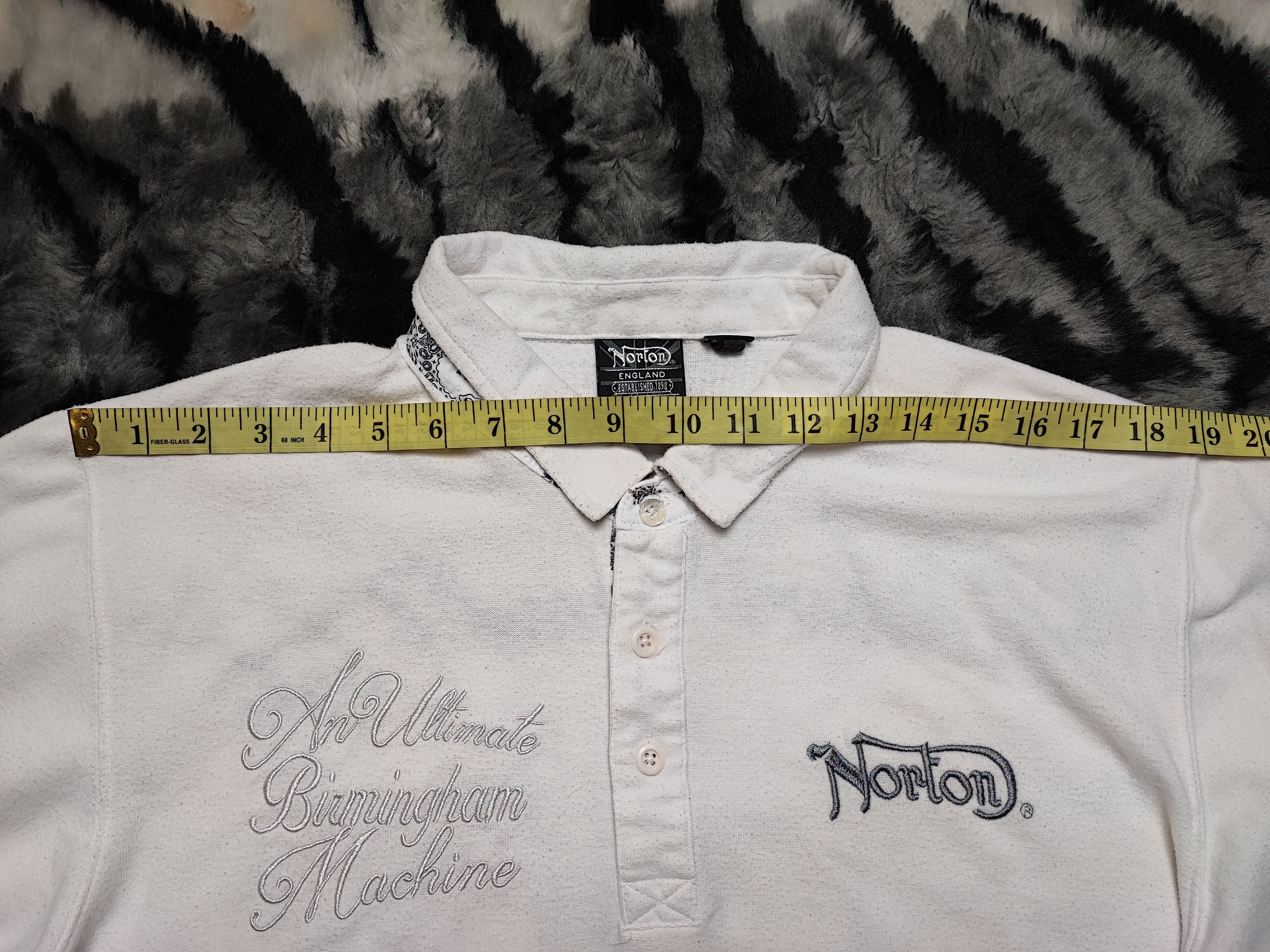 Japanese Brand × Norton Vintage Norton Embroidery Tshirt XL Size US XL / EU 56 / 4 - 6 Thumbnail