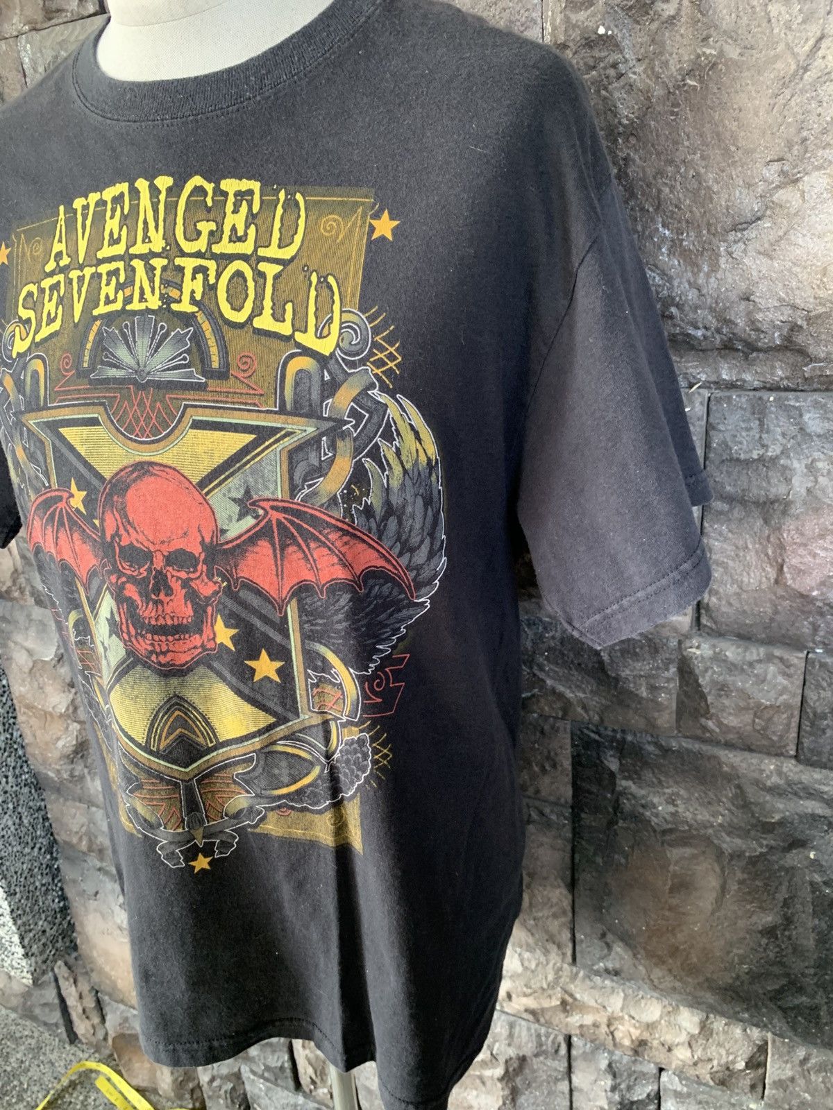 Band Tees × Vintage Vintage Avenged Sevenfold Heavy Metal Band T shirt Size US M / EU 48-50 / 2 - 4 Thumbnail