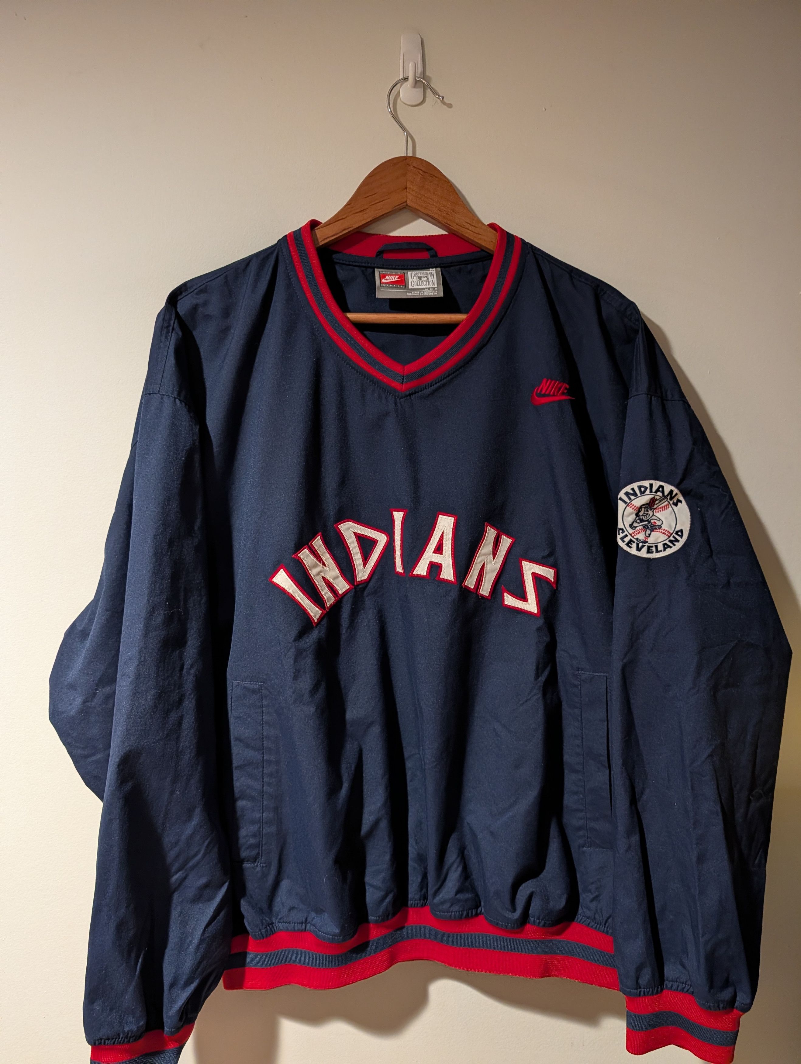 Nike Nike Cleveland Indians Cooperstown Jacket Windbreaker Size US M / EU 48-50 / 2 - 1 Thumbnail