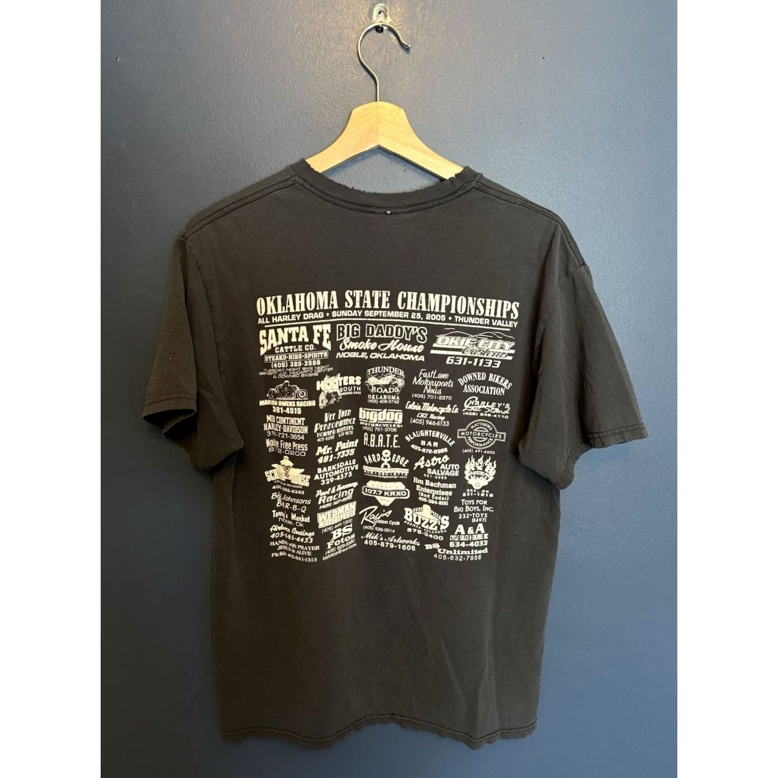 Harley Davidson Harley-Davidson T-Shirt Black Medium Y2K Nitro Drag Motorcycle Racing Tee Shirt Men M Size US M / EU 48-50 / 2 - 4 Thumbnail