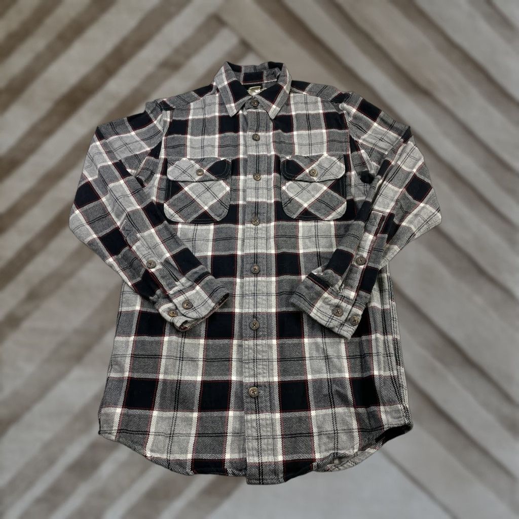 Vintage Duluth Free Swingin Flannel Shirt Plaid Mens Small Trim Fit Heavy Thick Button-Up Long Sleeve Casual Classic Cotton Flannel with Pockets Size US S / EU 44-46 / 1 - 1 Thumbnail