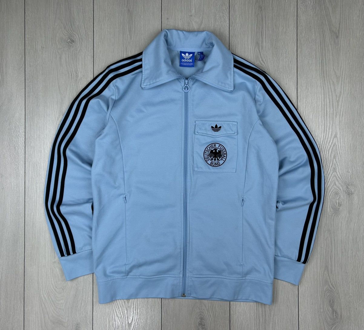 Adidas Adidas Original Deutscher Football Zip track Jacket Size L Size US L / EU 52-54 / 3 - 1 Thumbnail