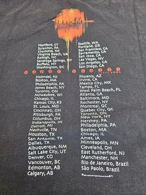 Other Rush Vapor Trails Tour 2002 M&O Knits Tee Size US XXL / EU 58 / 5 - 4 Thumbnail