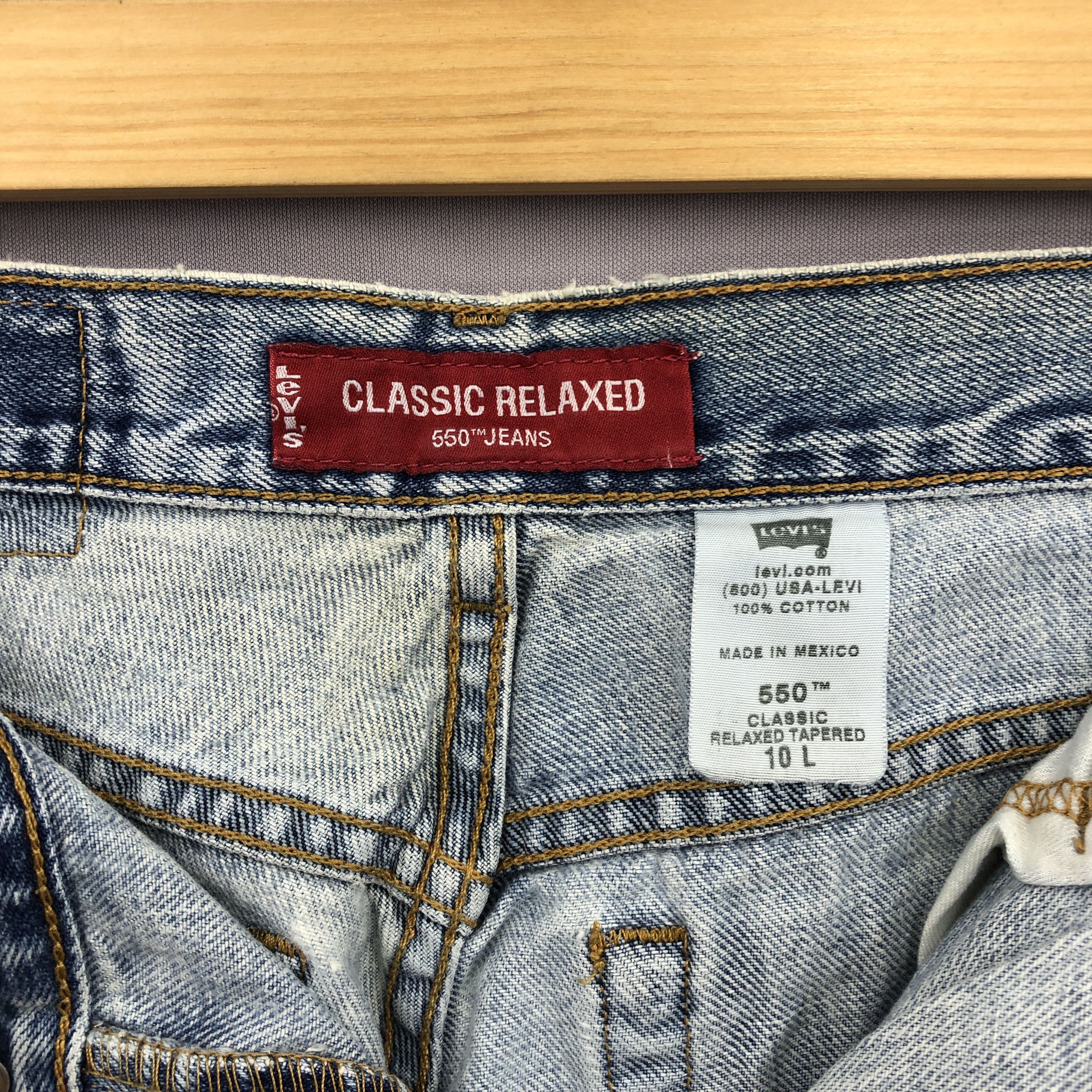 Levi's Vintage Levis 550 Lightwash Jeans Levi's Faded Denim BS47164 Size 28" / US 6 / IT 42 - 6 Thumbnail