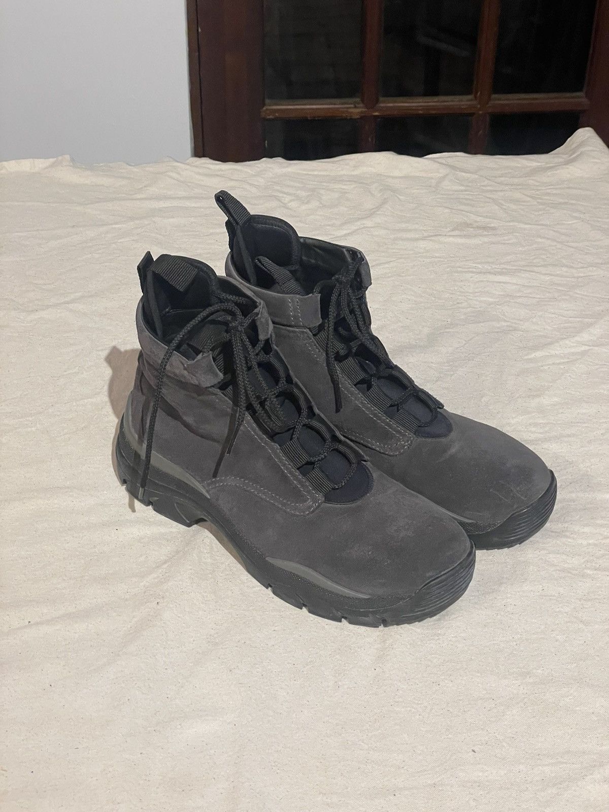 image of John Elliott John Elliot Suede Boots in Grey, Men's (Size 12)