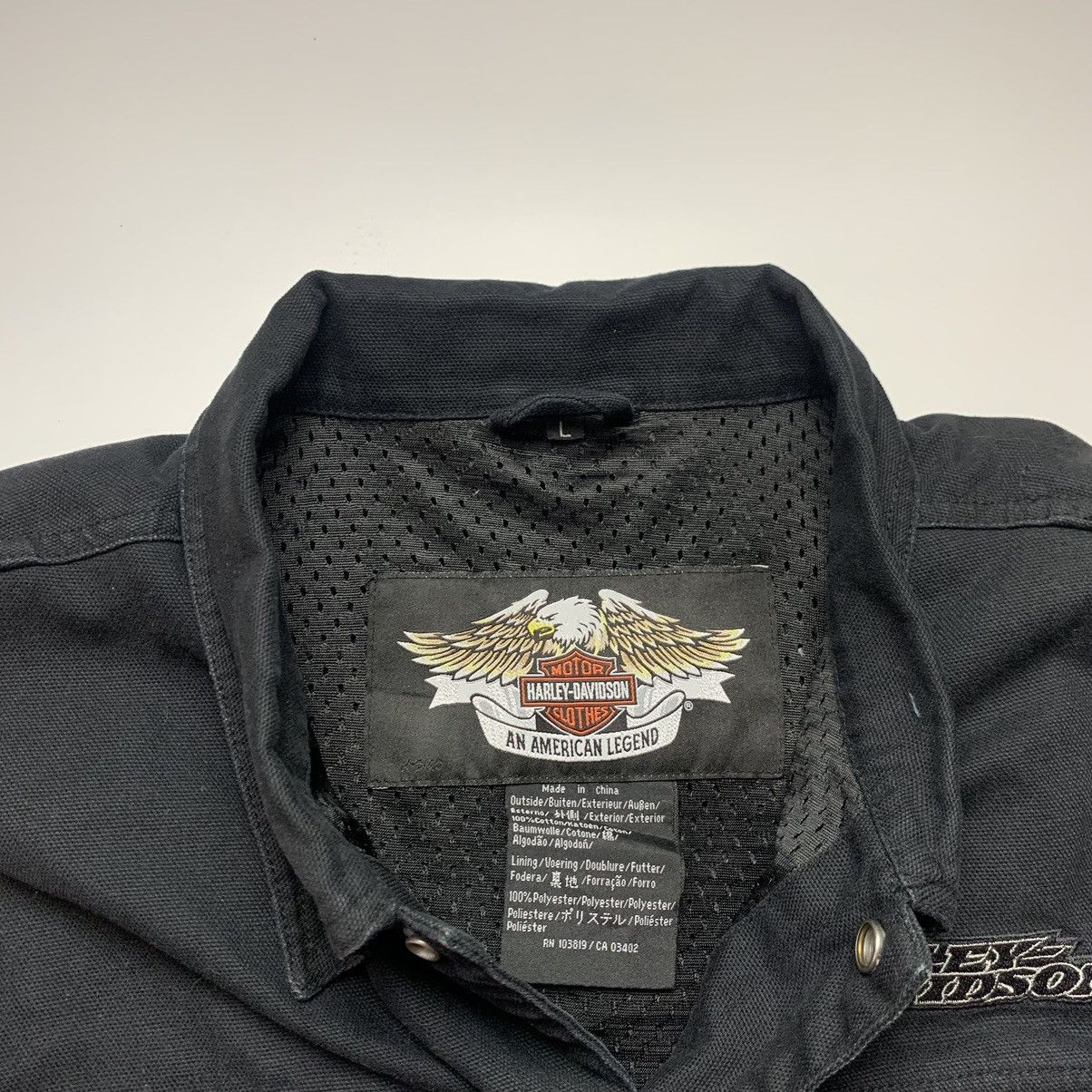 Other Vintage Harley Davidson Denim Jacket Big Logo Size US L / EU 52-54 / 3 - 9 Thumbnail